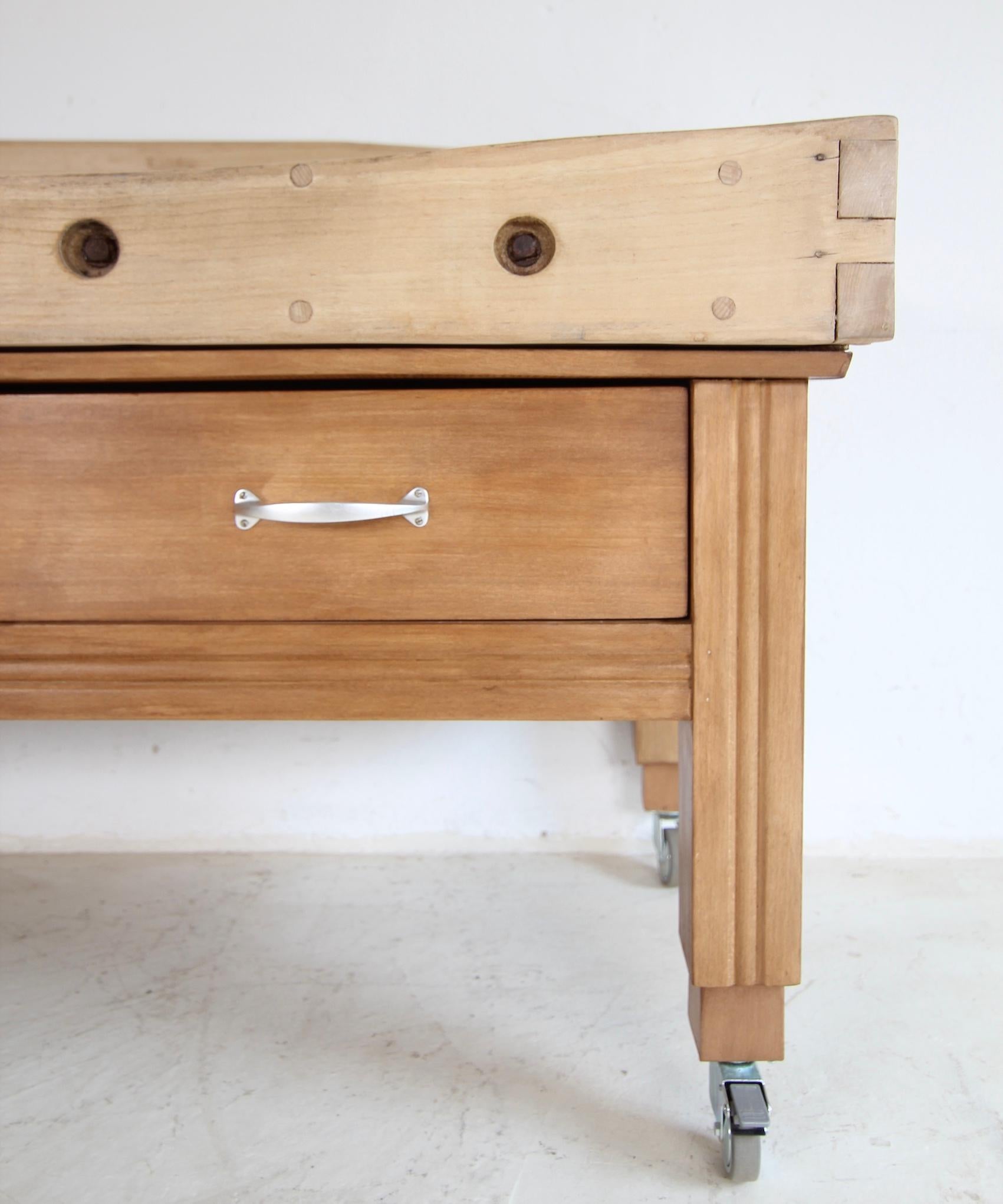Beech Mid-Century Butcher´s Block For Sale