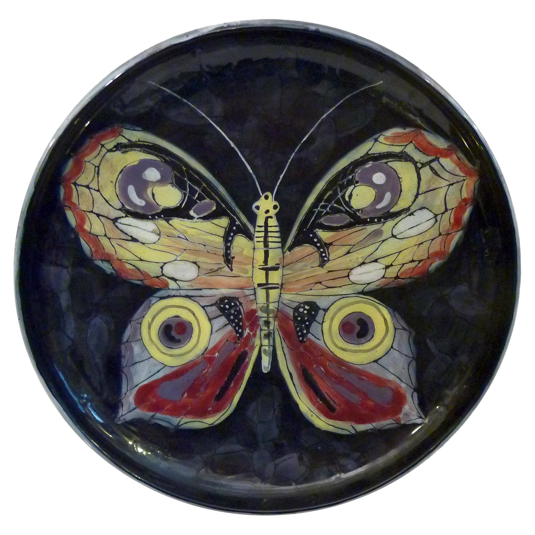 Mid Century Butterfly Ceramic Bowl by San Polo, Italy