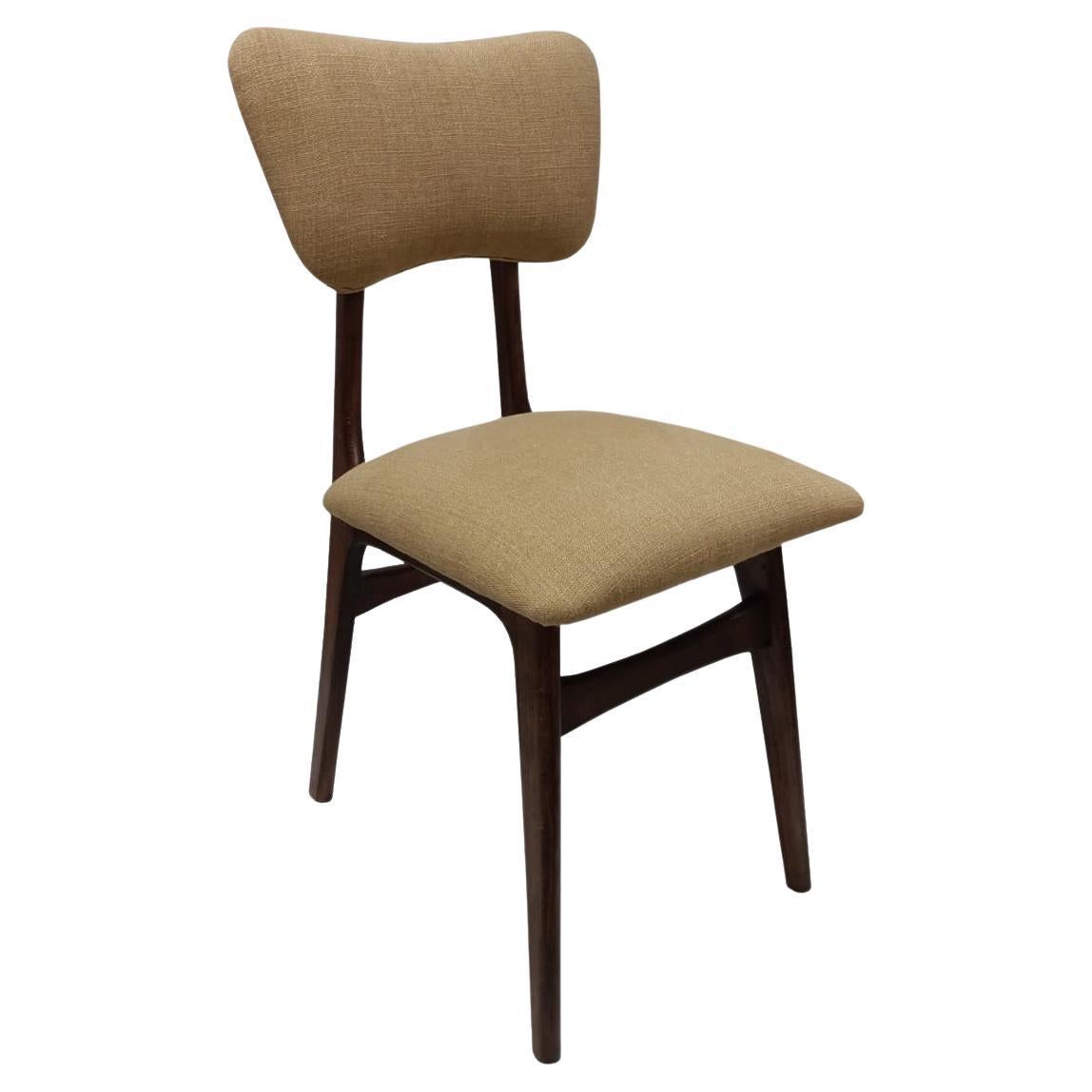 Sedia Butterfly di metà secolo, lino Camel Craft di Pierre Frey, Europa, anni 
60