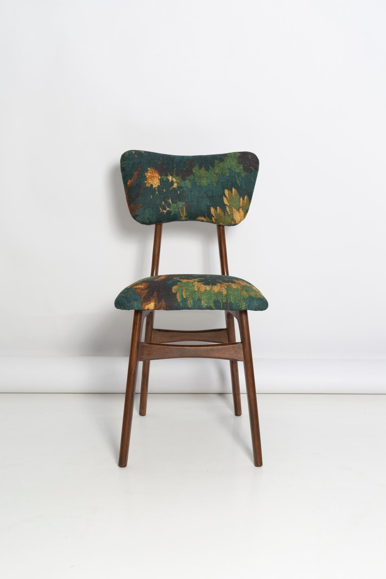 Mid Century Butterfly Chair,  Linen Schwarzwald Dedar, Dark Wood, Europe, 1960s For Sale 2
