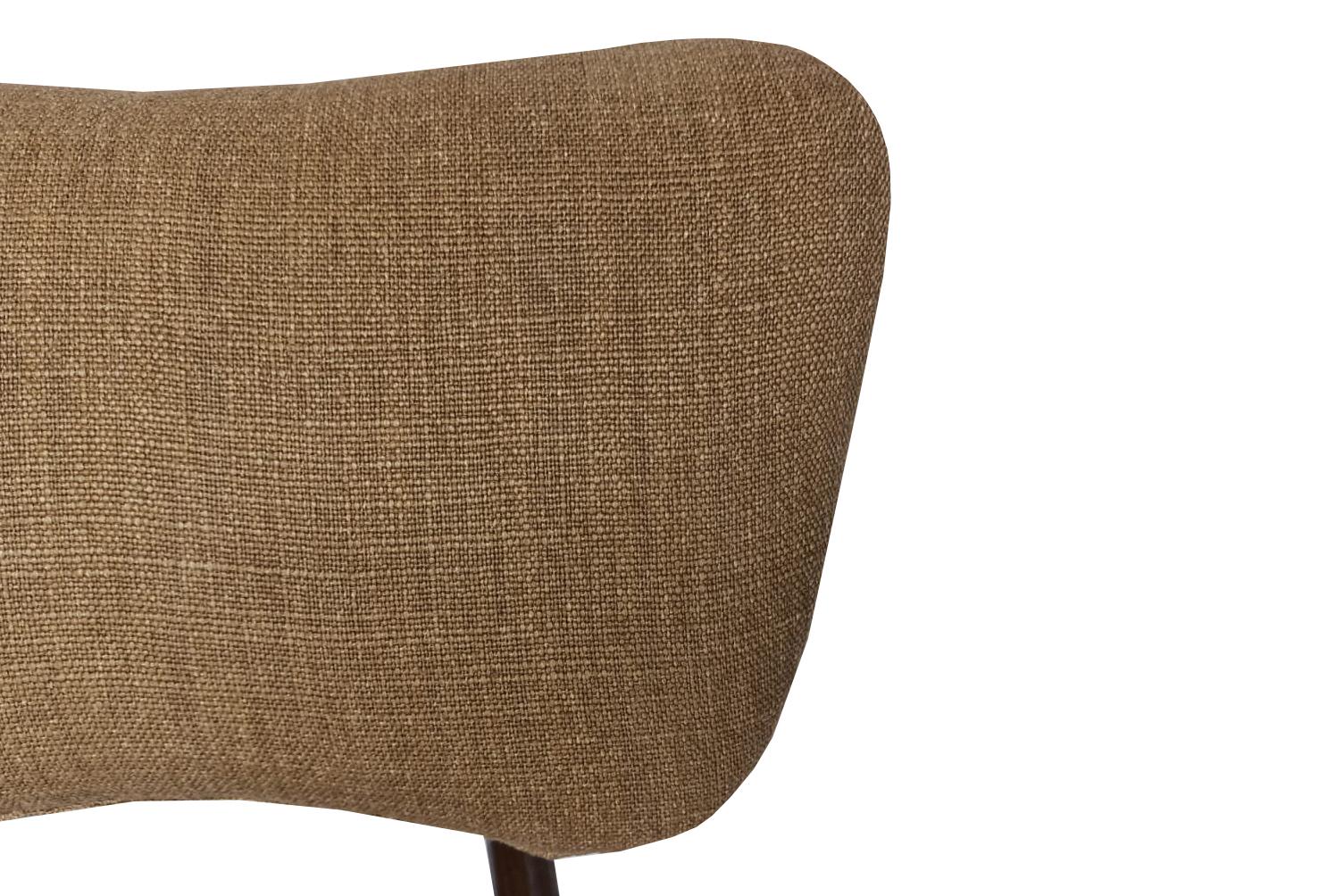 Mid Century Butterfly Chair, Tabacco Wool Millais by Dedar, Europe, 1960s Hecho a mano en venta
