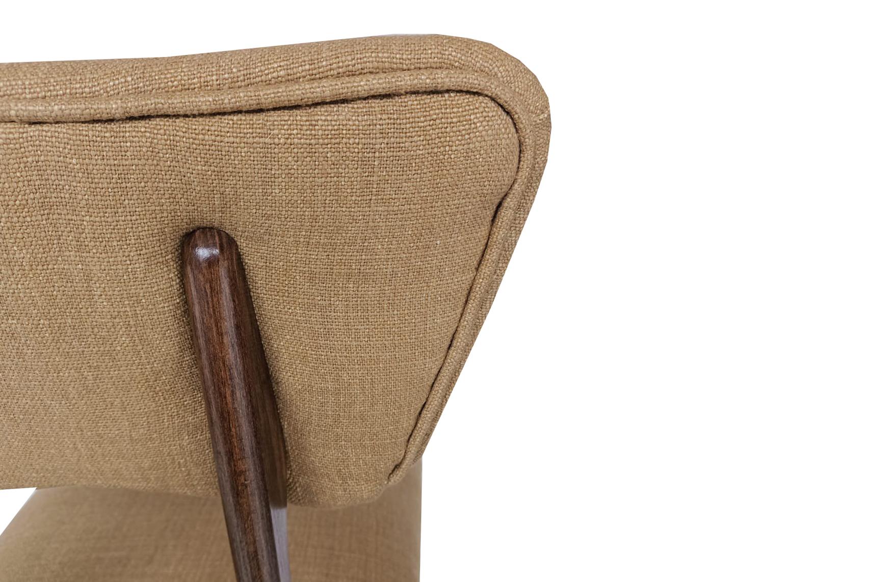 Mid Century Butterfly Chair, Tabacco Wool Millais by Dedar, Europe, 1960s en Excelente estado para la venta en 05-080 Hornowek, PL