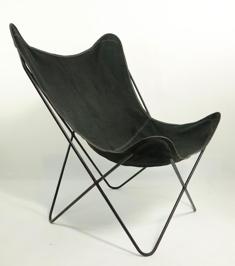 black canvas butterfly chairs