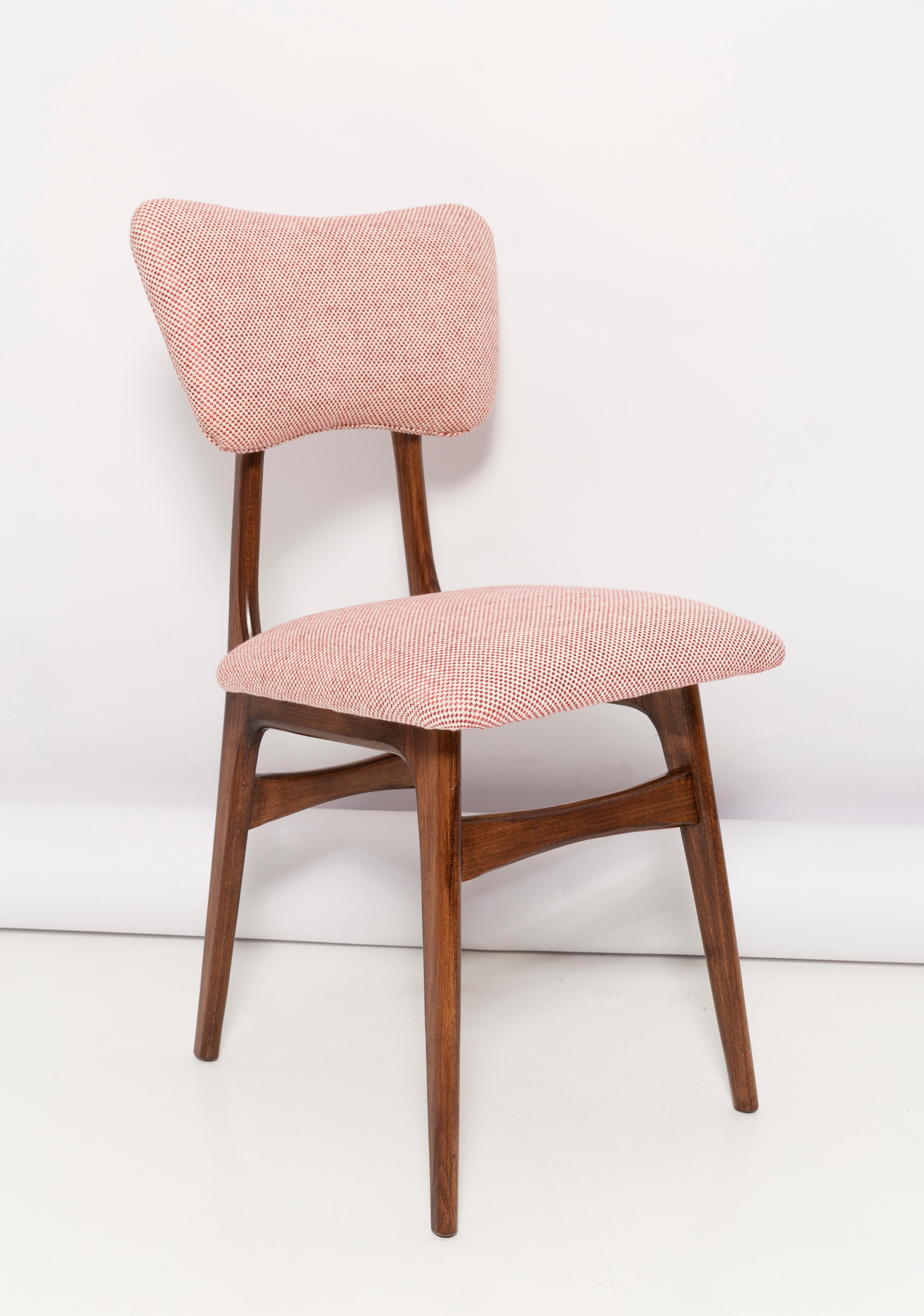 Mid-Century Modern Mid-Century Butterfly Dining Chair, Peony Cotton, Poland, 1960s For Sale