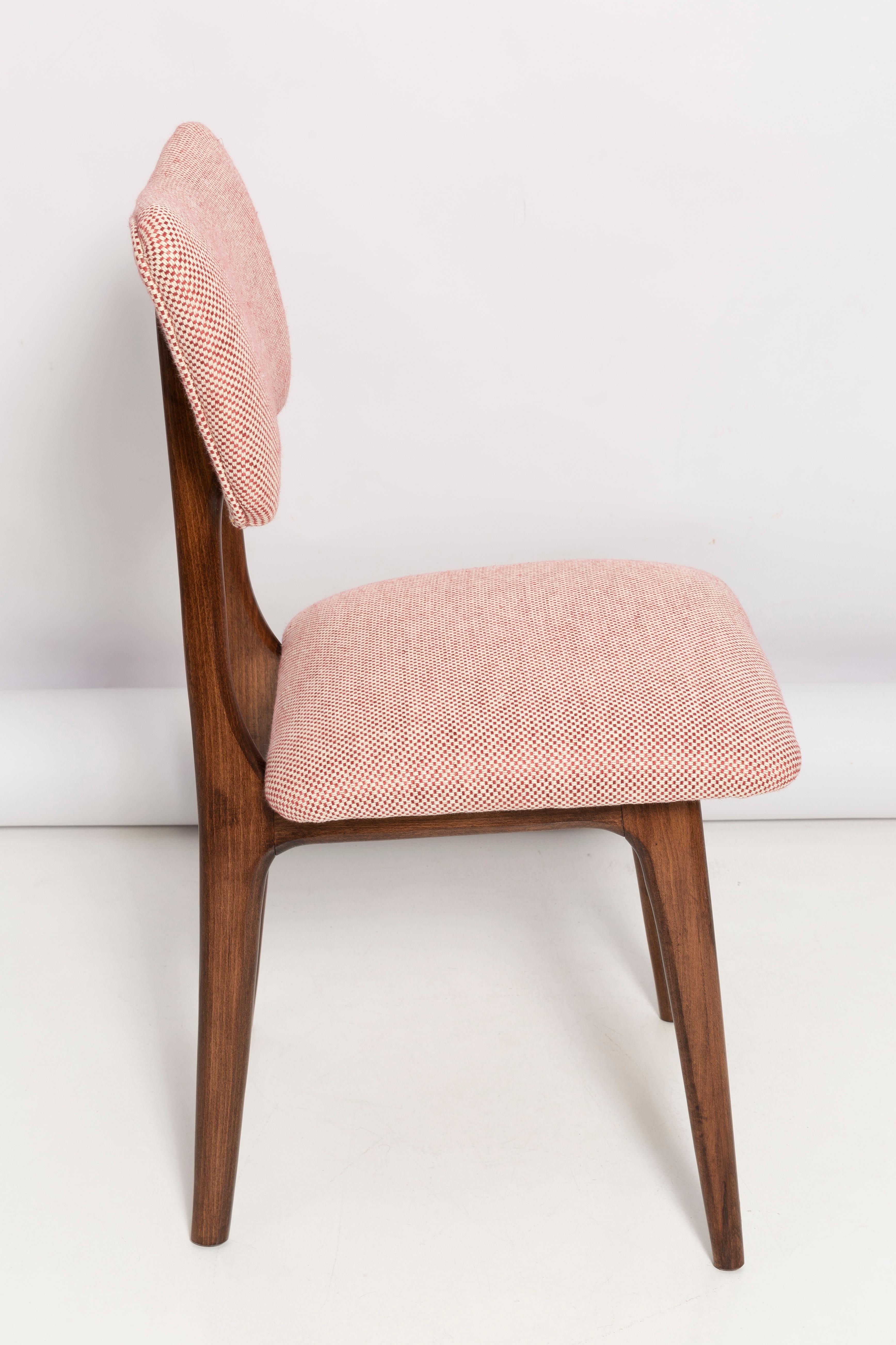 20th Century Mid-Century Butterfly Dining Chair, Peony Cotton, Poland, 1960s For Sale