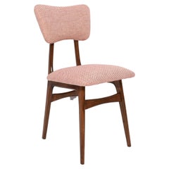 Mid-Century Butterfly Dining Chair, Peony Cotton, Poland, 1960s