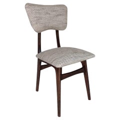 Mid-Century Butterfly Dining Chair, Peony Cotton, Poland, 1960s