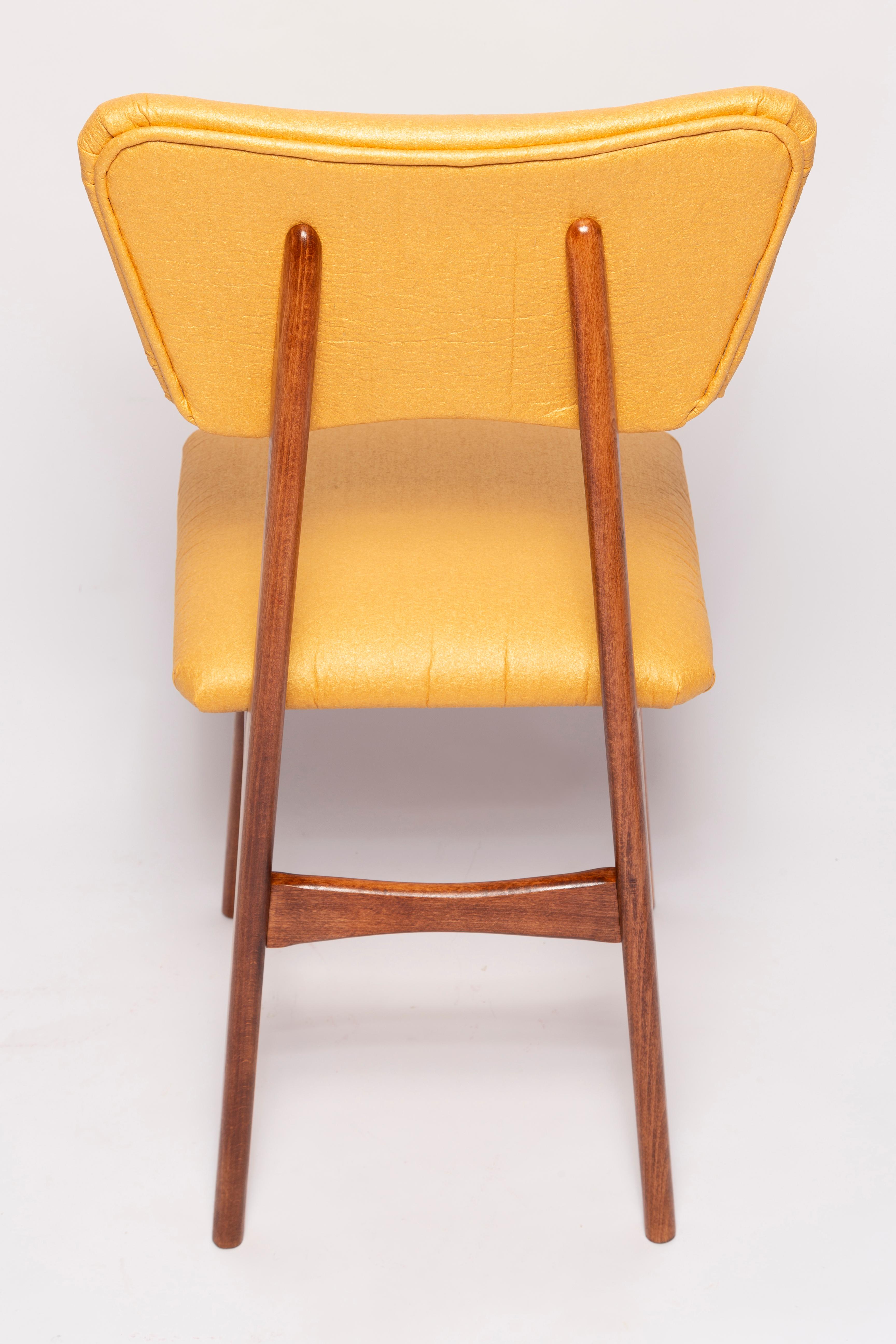 Mid Century Butterfly Dining Chair, Pineapple Vegan Leather, Europe, 1960s For Sale 6