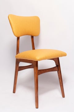 Mid Century Butterfly Dining Chair, Pineapple Vegan Leather, Europe, 1960s