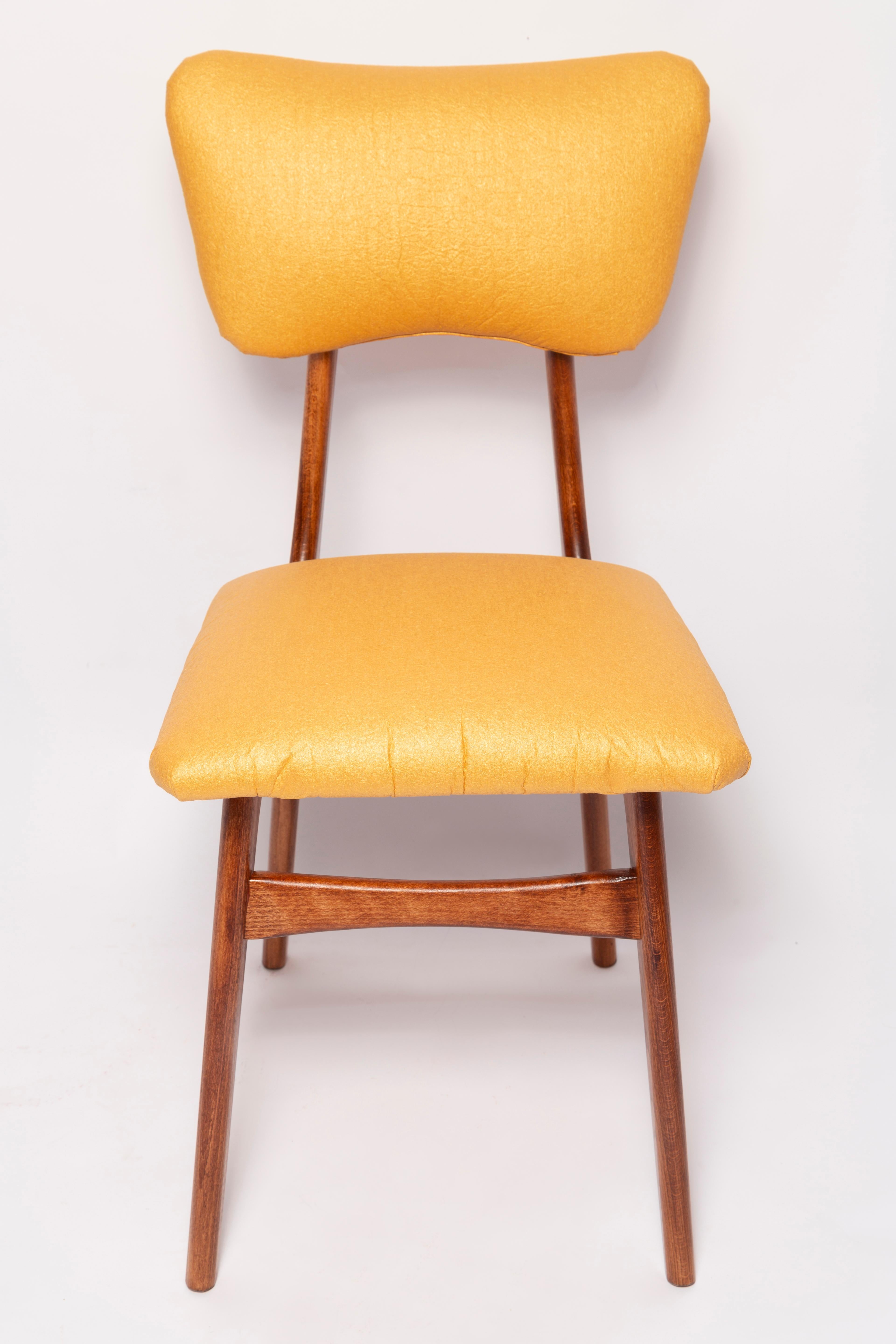 Mid-Century Modern Mid Century Butterfly Dining Chair, Pineapple Vegan Leather, Europe, 1960s For Sale