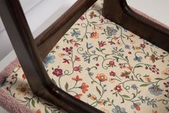 Chaise de salle à manger papillon du milieu du siècle, Boucle rose et Wood Wood, Pologne, années 1960