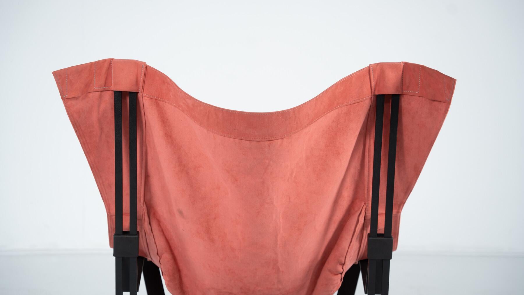 Sedia da salotto a farfalla di metà secolo, anni '80 in vendita 3
