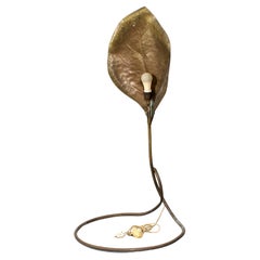 Mid-Century C. Giorgi for Bottega Gadda (attr) Brass Leaf Floor Lamp 70s  Italy