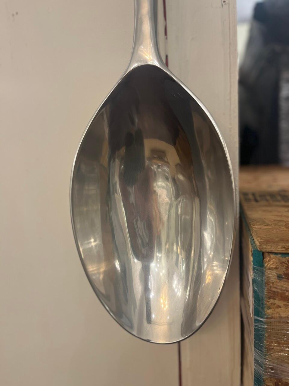 Polished Mid Century C. Jere Fork and Spoon Sculpture