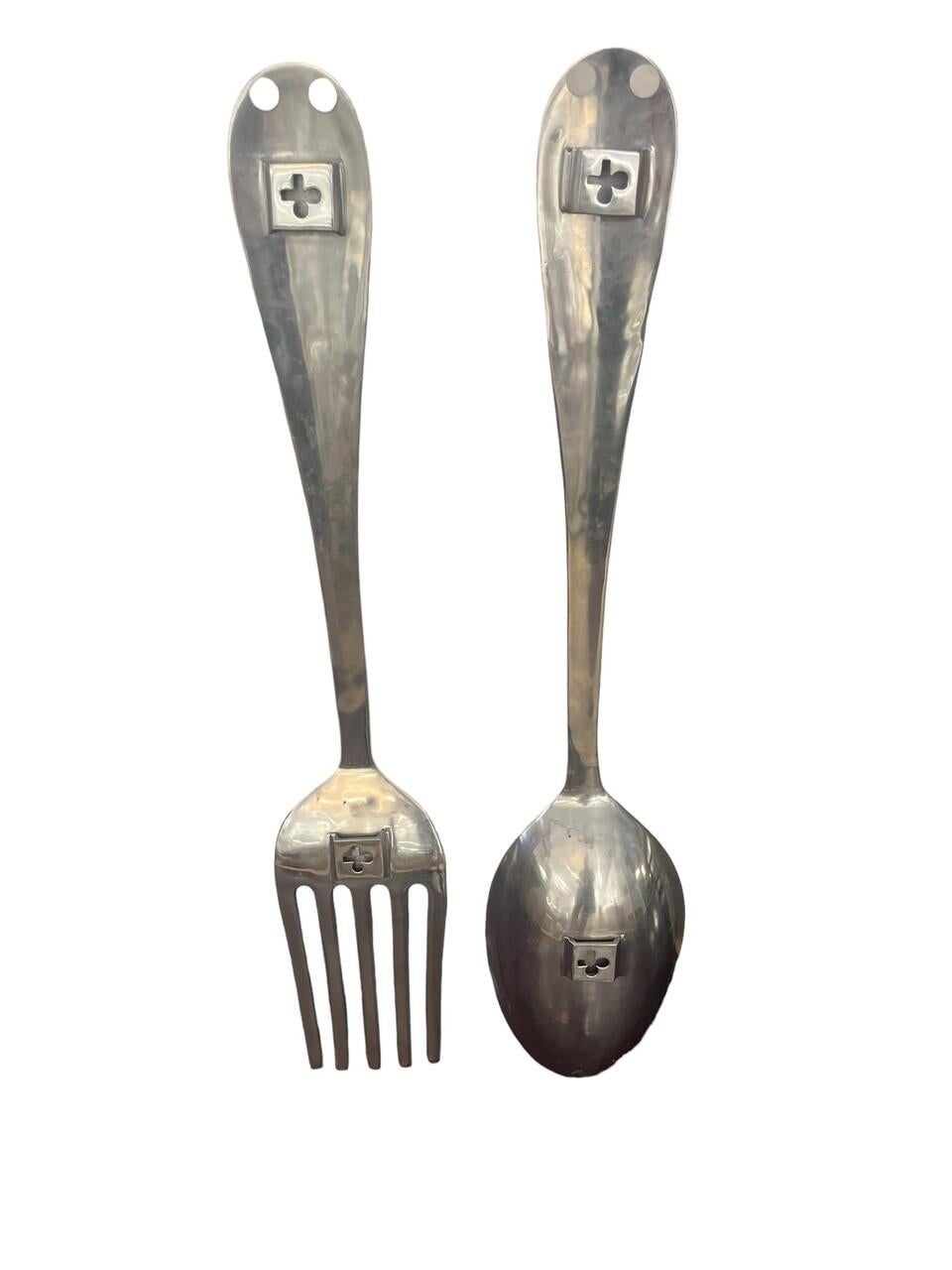 Mid Century C. Jere Fork and Spoon Sculpture In Good Condition In Houston, TX
