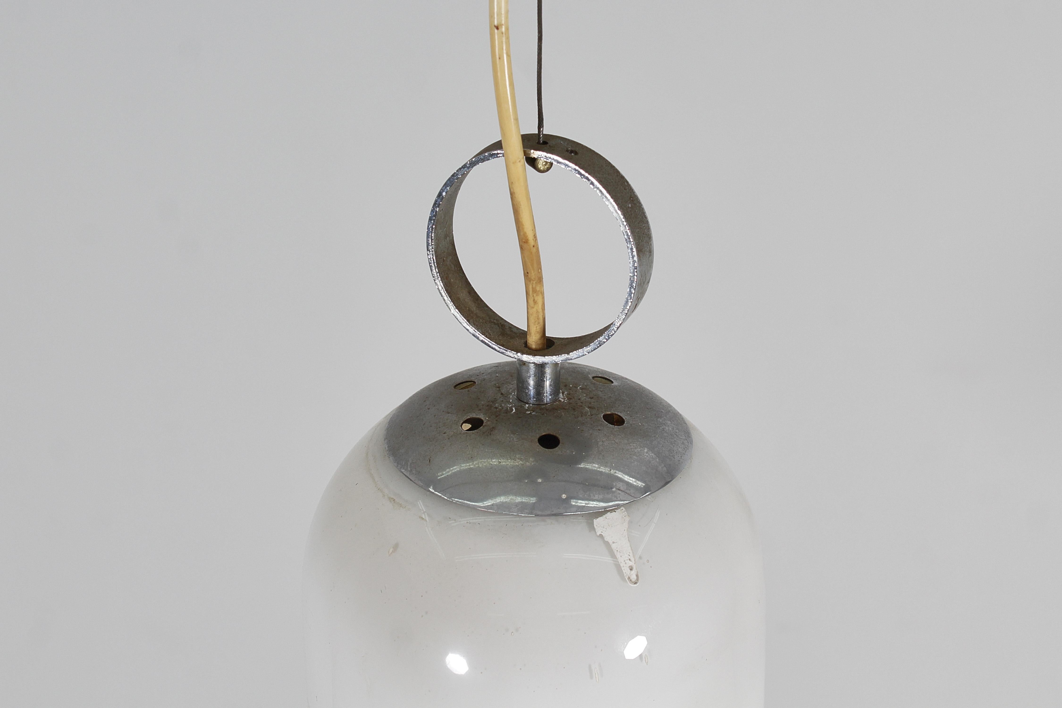 Chandelier à clochettes en verre de Murano 60s Italie, milieu du siècle C. Nason for Mazzega (attr.) en vente 4