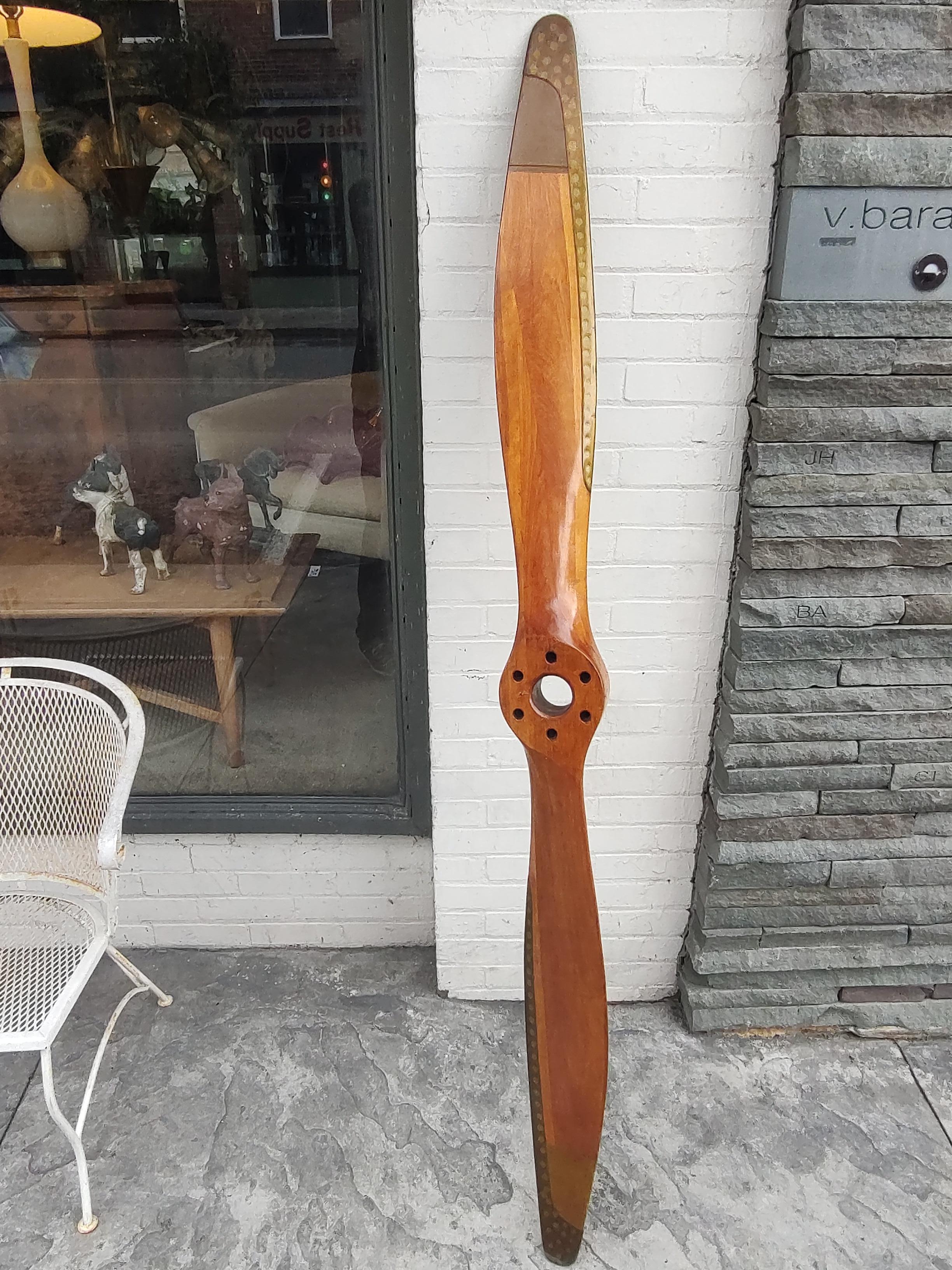 Mid Century C1940 Wooden Airplane Propeller by Fahlin Columbia Missouri USA  For Sale 1
