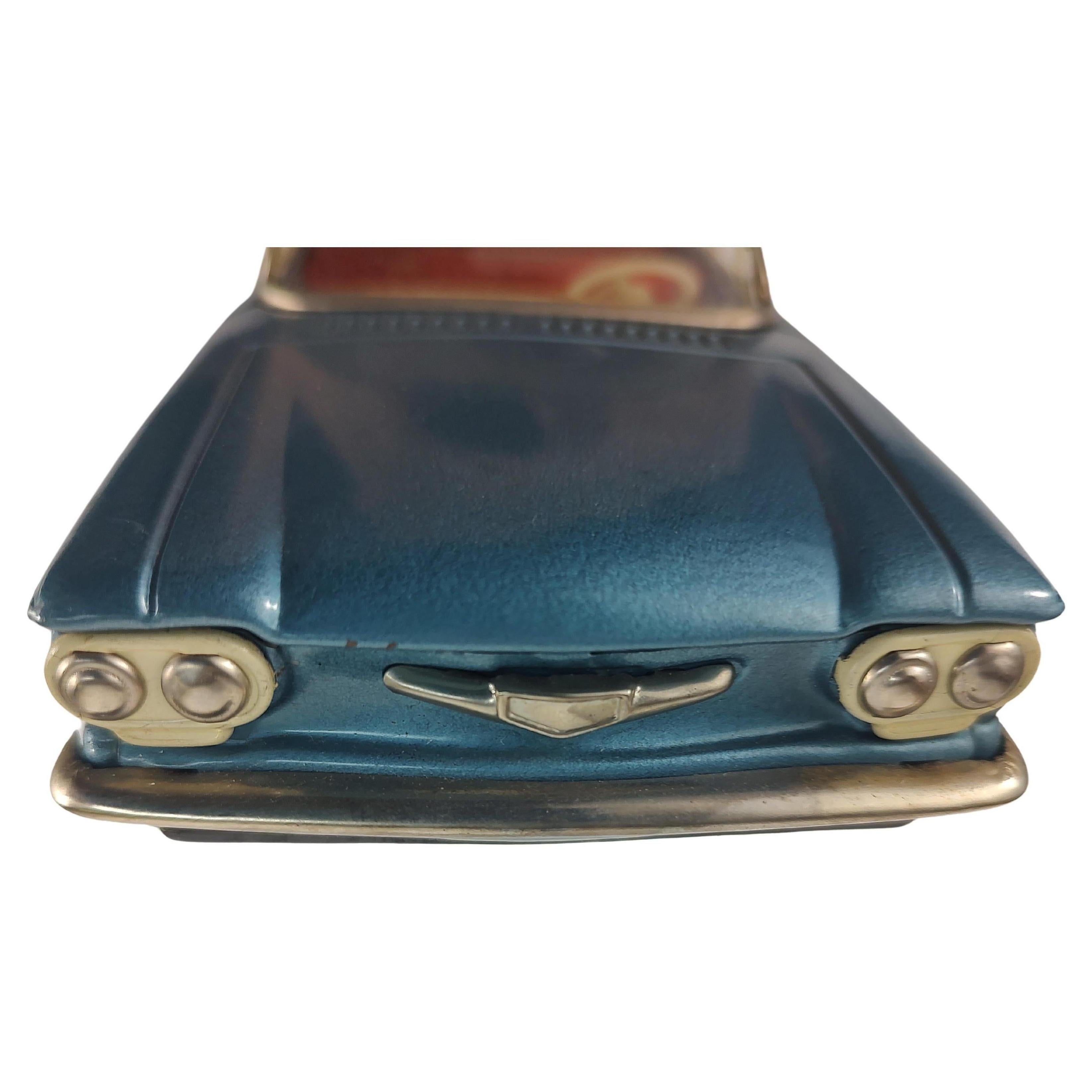 Mid Century C1960 Japanese Tin Litho Friction Toy Car Chevrolet Corvair For Sale 1