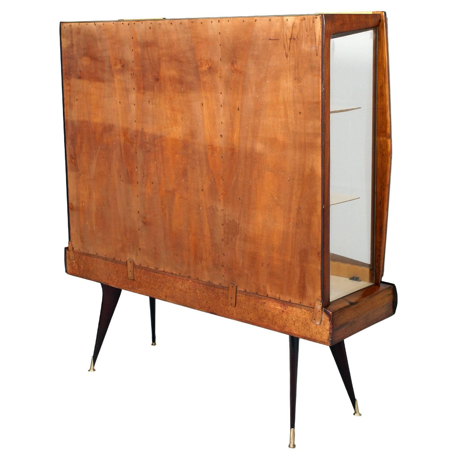 Italy Mid Century Cabinet Bar Unmistakably Vittorio Dassi Designer Made in Milan In Good Condition For Sale In Vigonza, Padua