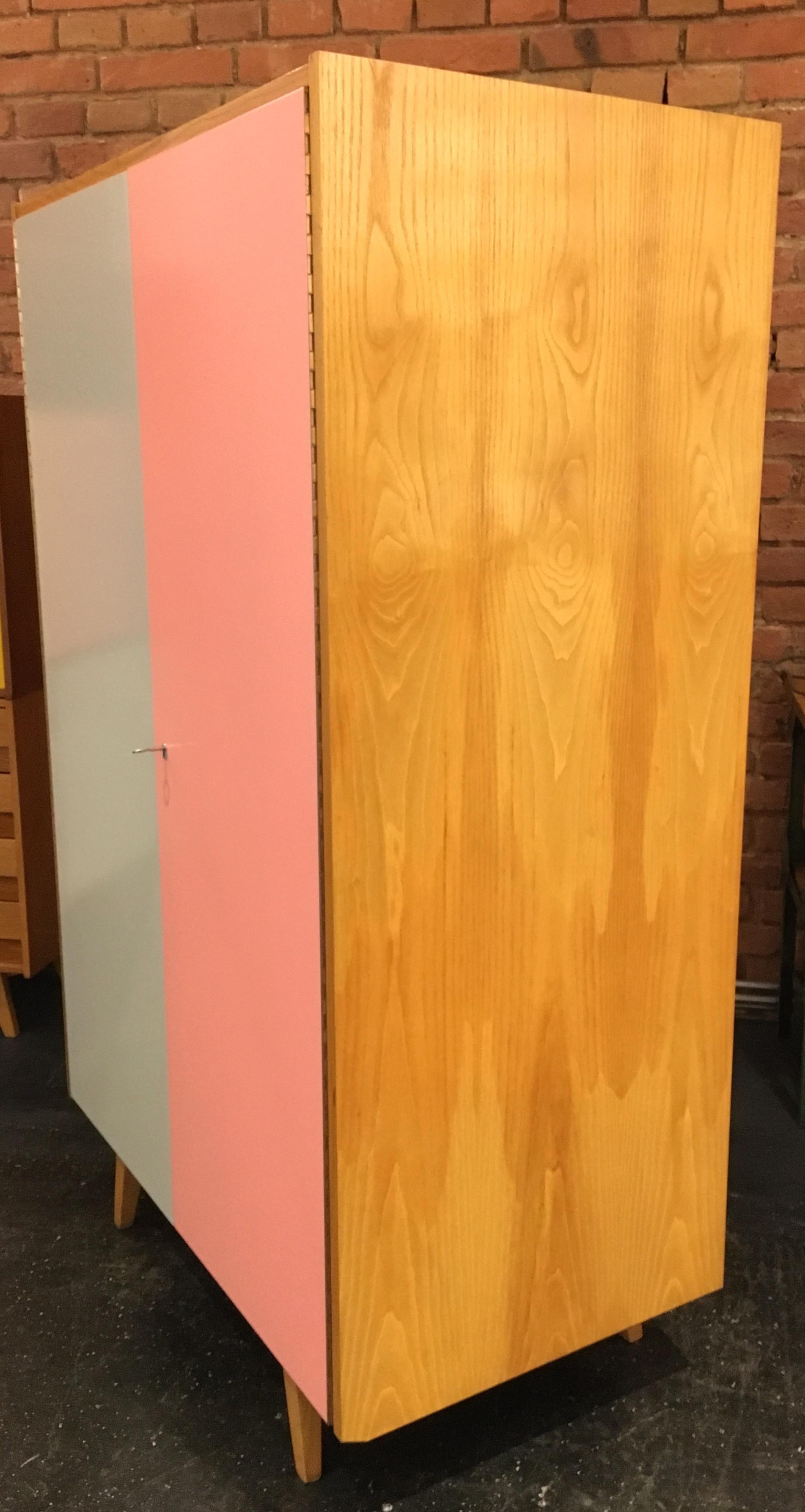 Oak Midcentury Cabinet Case, 1960s
