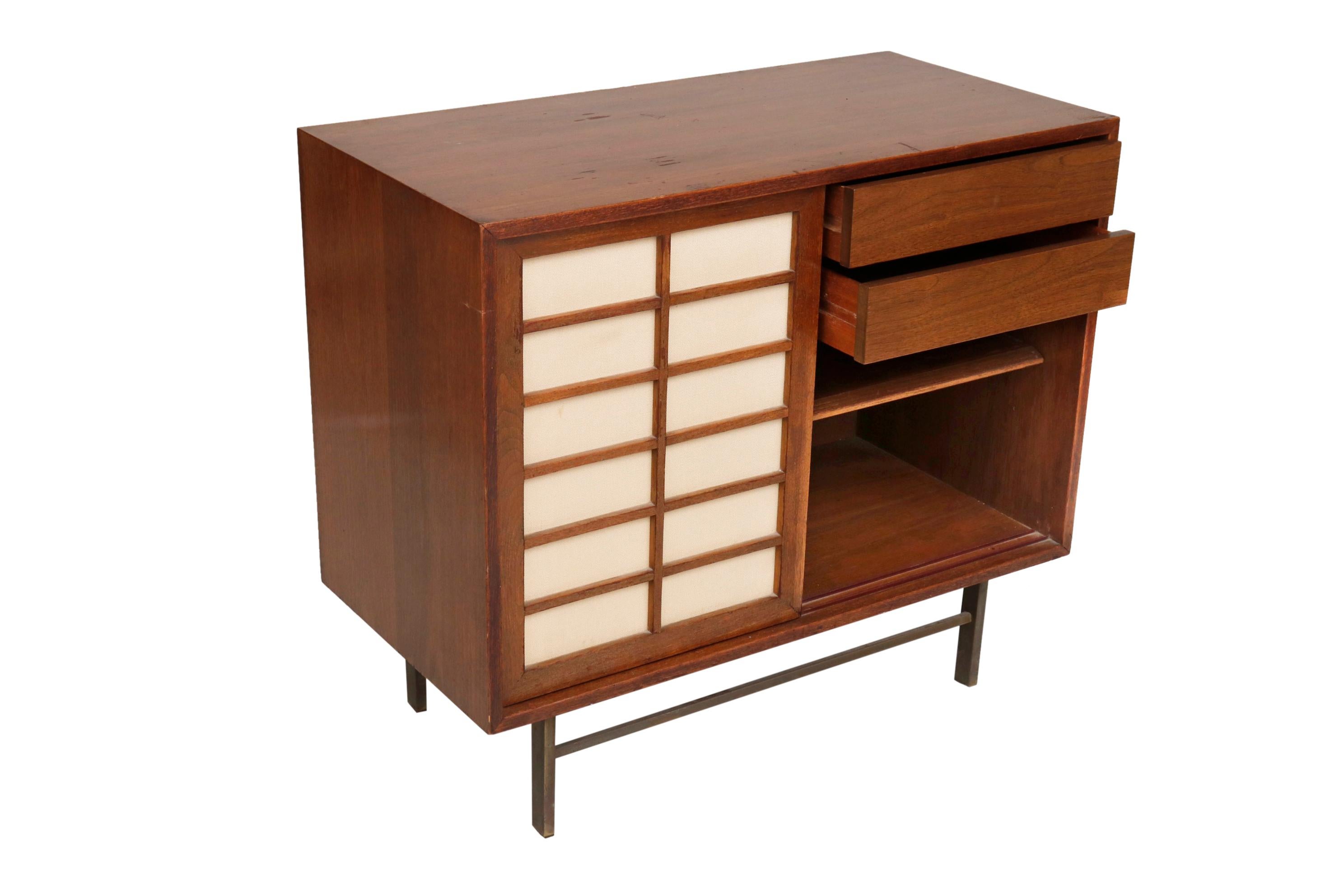 Hand-Crafted Midcentury Cabinet, Compact Size