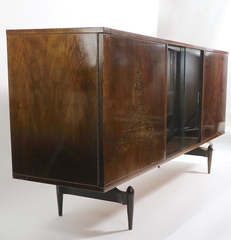 Mid Century Cabinet Dry Bar in the Style of Ico Parisi 3