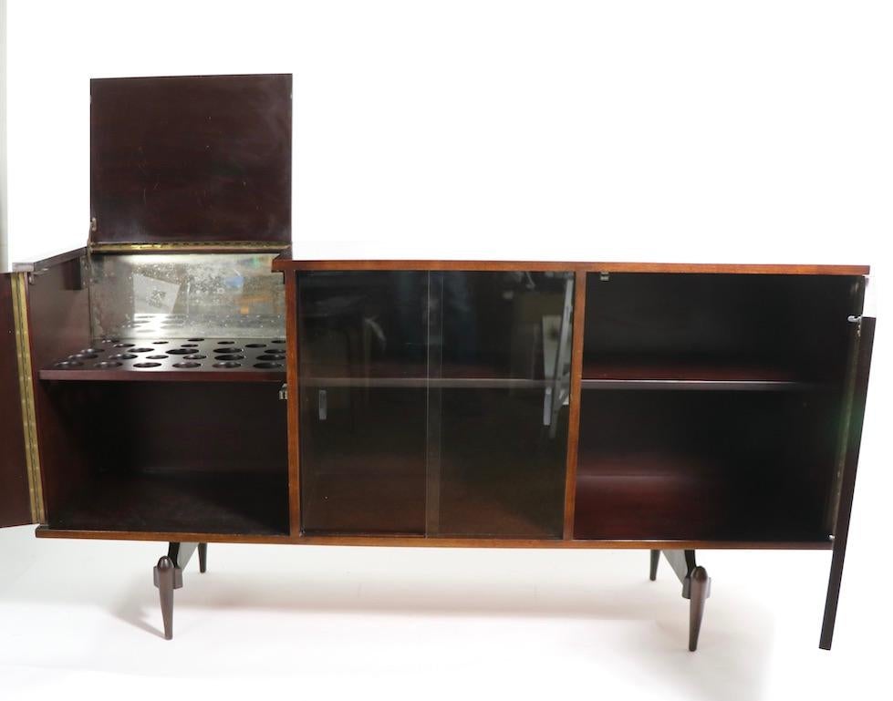Mid Century Cabinet Dry Bar in the Style of Ico Parisi 4