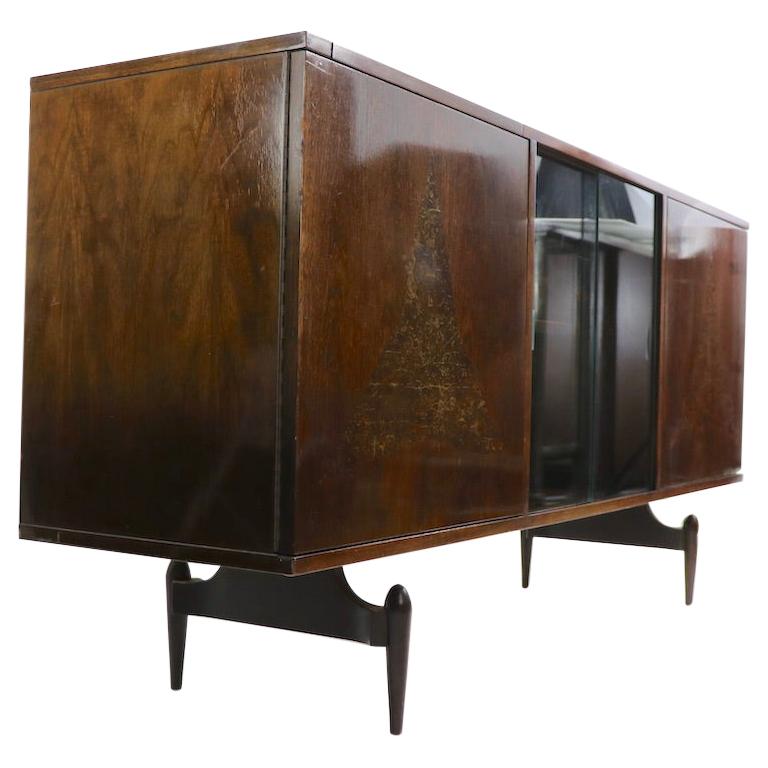 Mid Century Cabinet Dry Bar in the Style of Ico Parisi