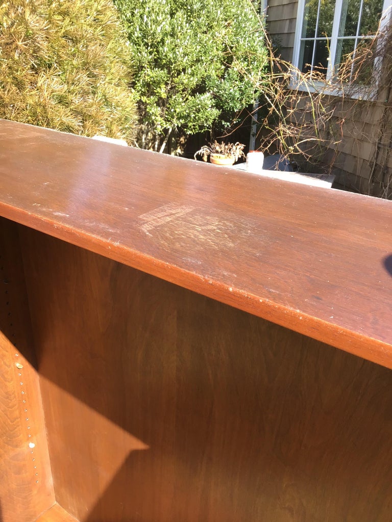 Rosewood Mid Century German Cupboard Walnut Adjustable Shelves