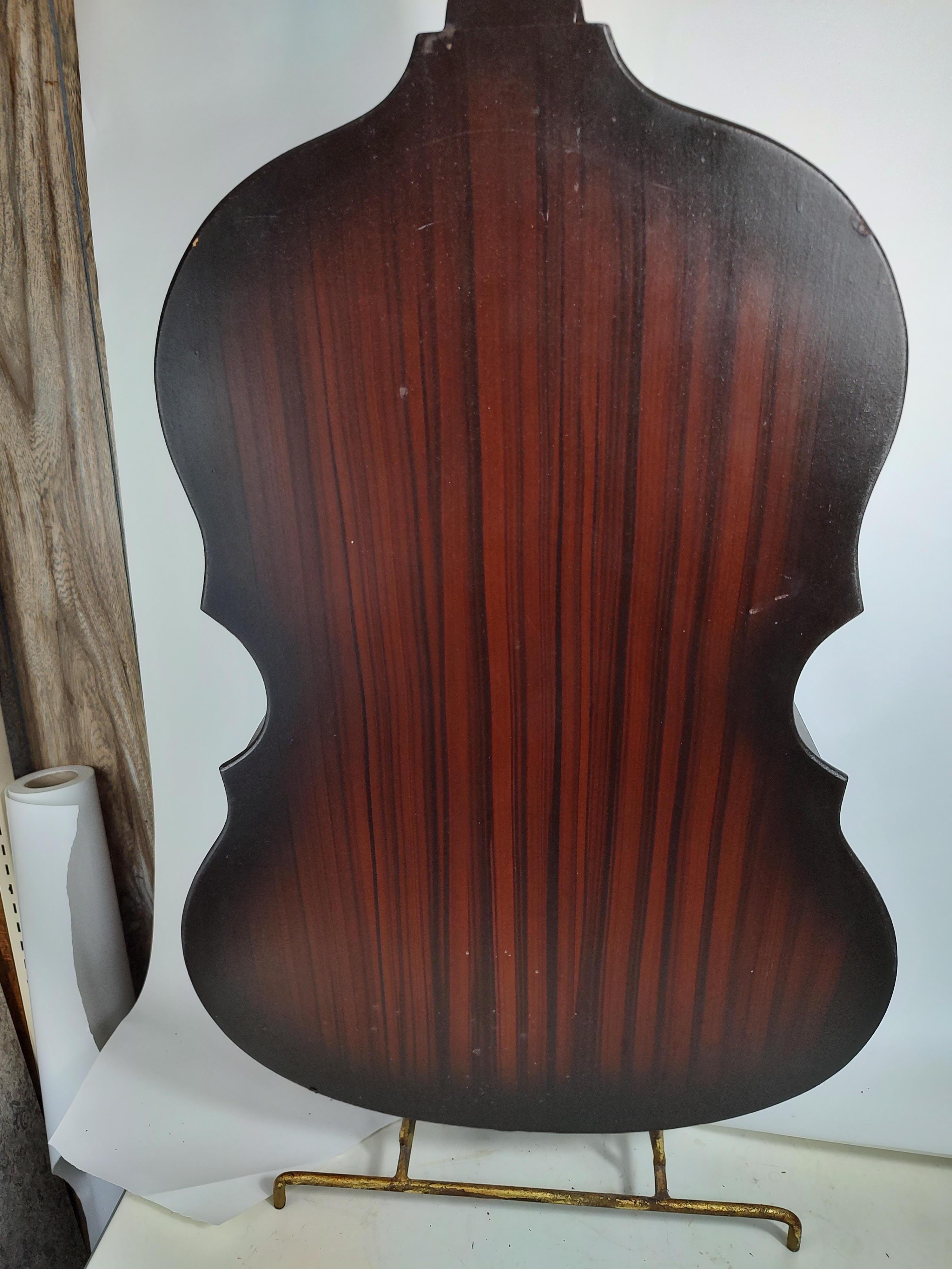 Mid Century Cabinet in the Form of Bass Cello Great Storage For Sale 1