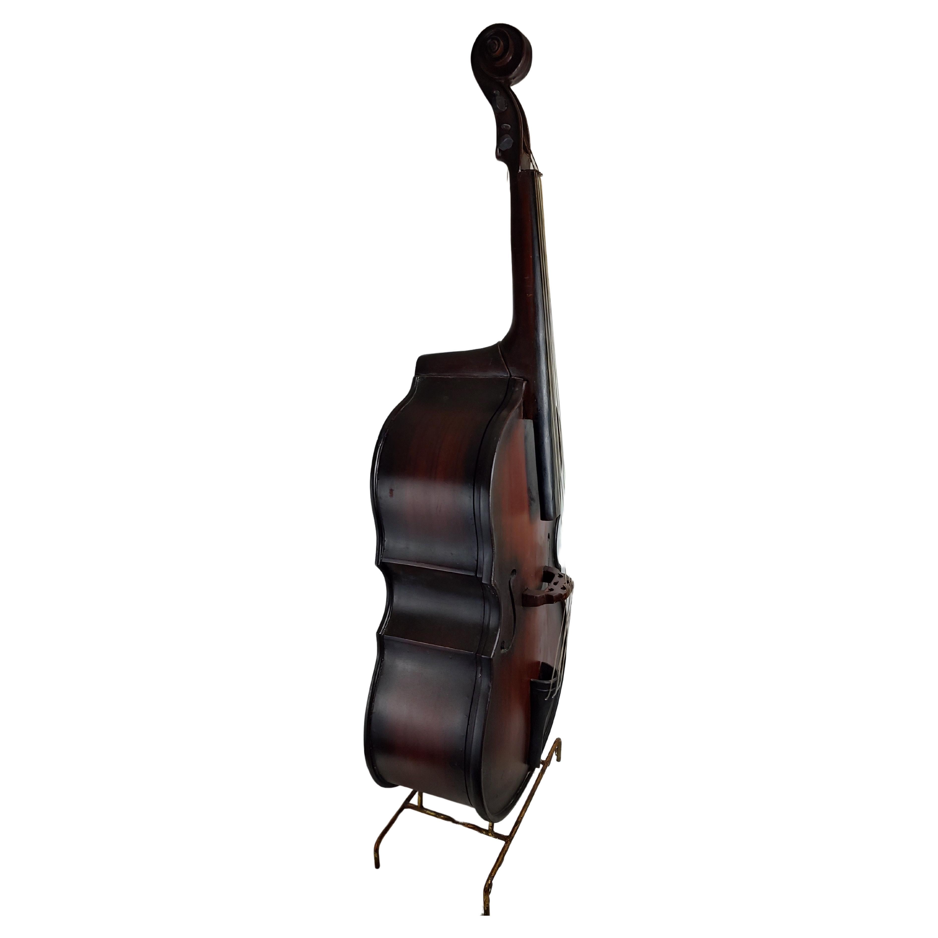 Americano Mobiletto del metà del secolo scorso a forma di Cello Basso Grande conservazione in vendita