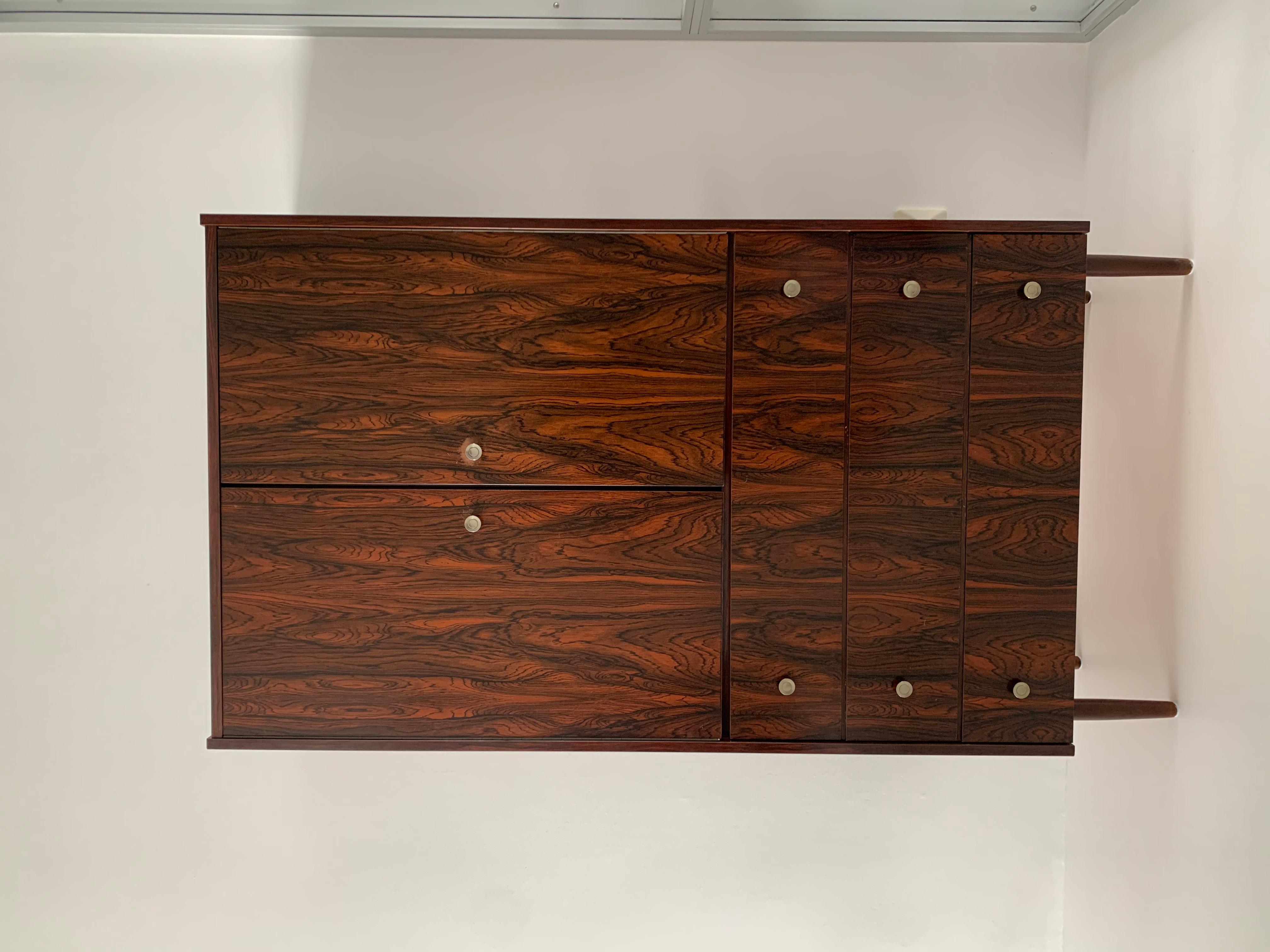 Mid-Century cabinet rosewood veneer, 1960’s For Sale 3