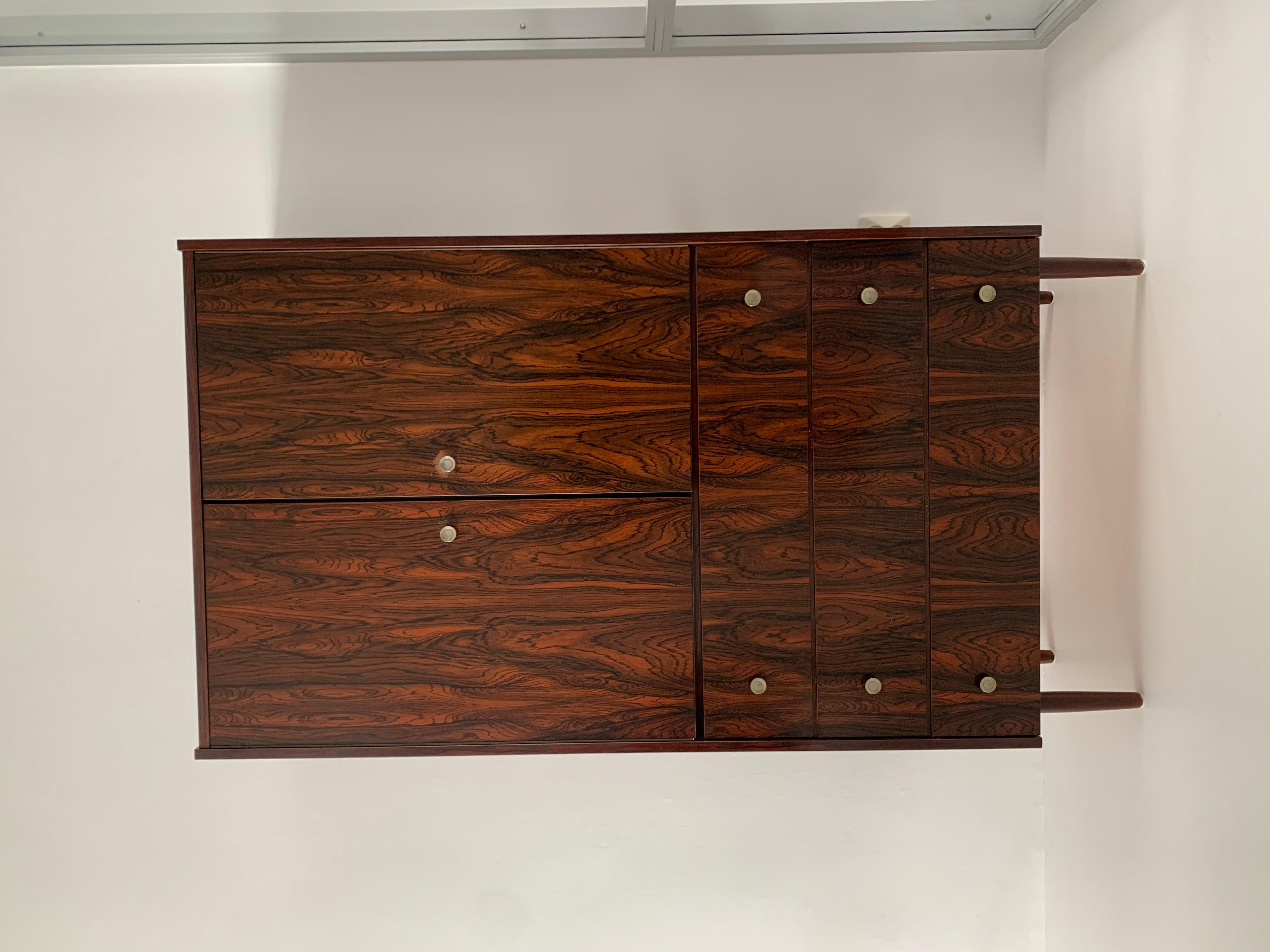Mid-Century cabinet rosewood veneer, 1960’s For Sale 4