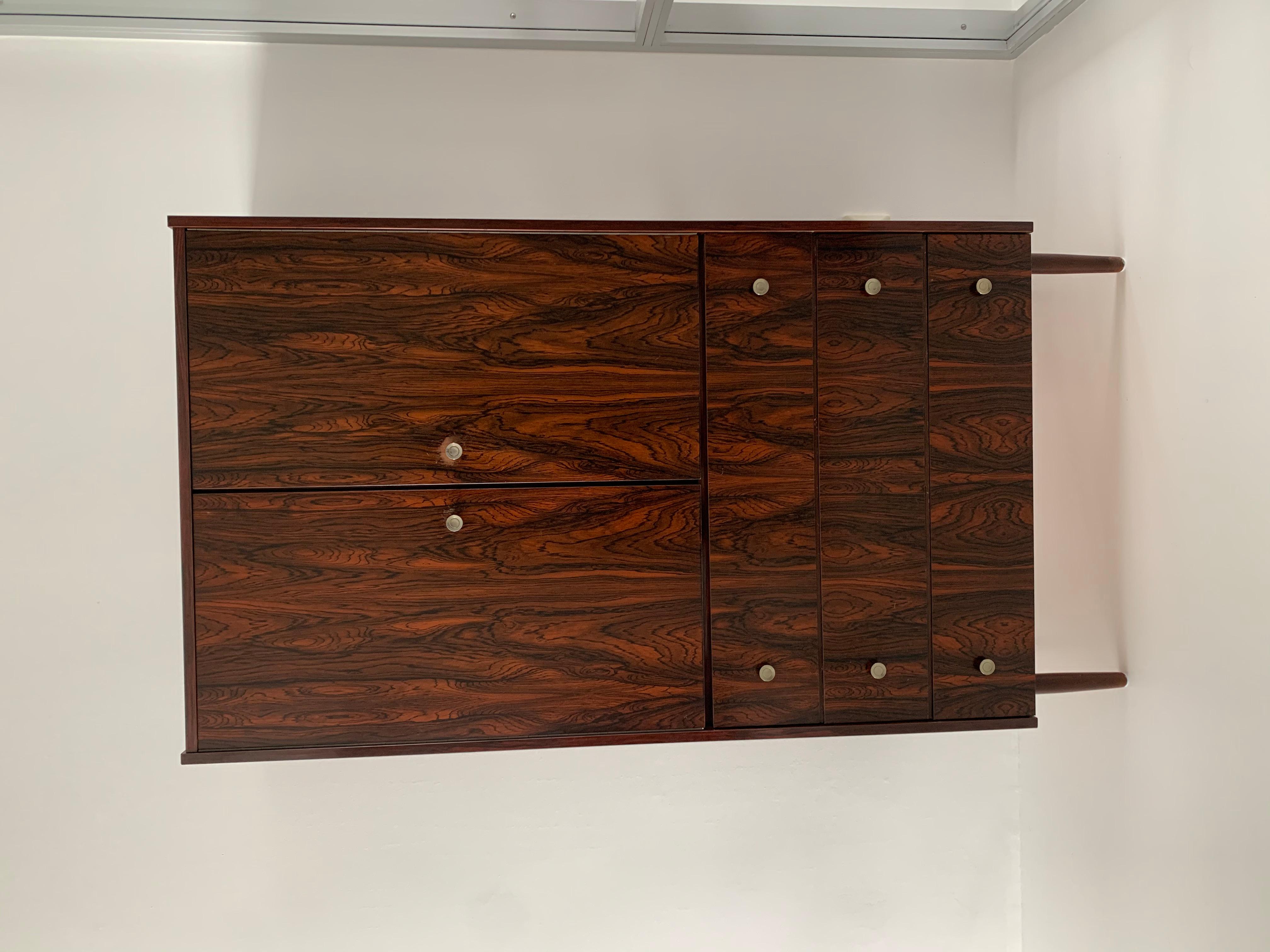 Wood Mid-Century cabinet rosewood veneer, 1960’s For Sale
