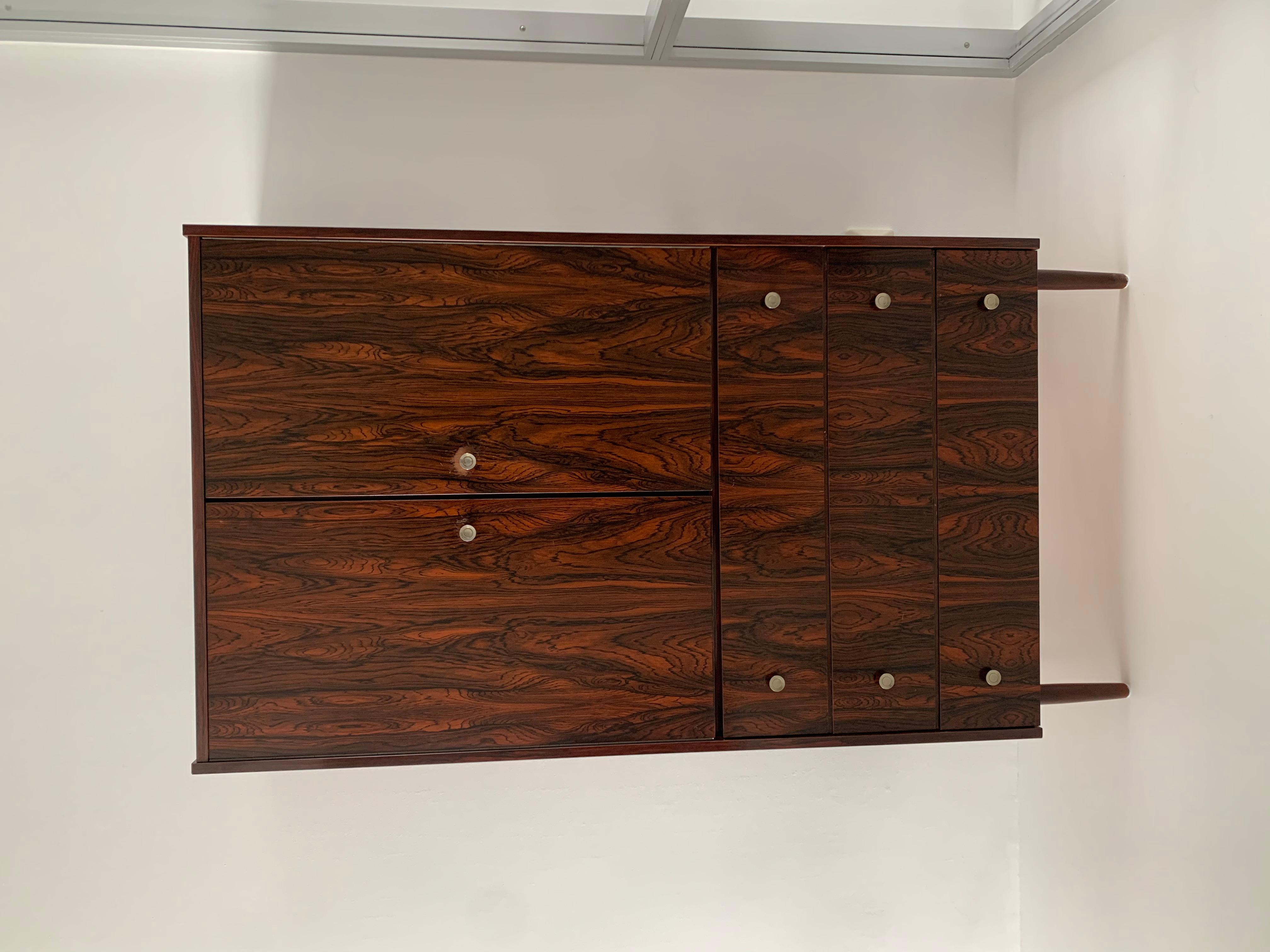 Mid-Century cabinet rosewood veneer, 1960’s For Sale 1