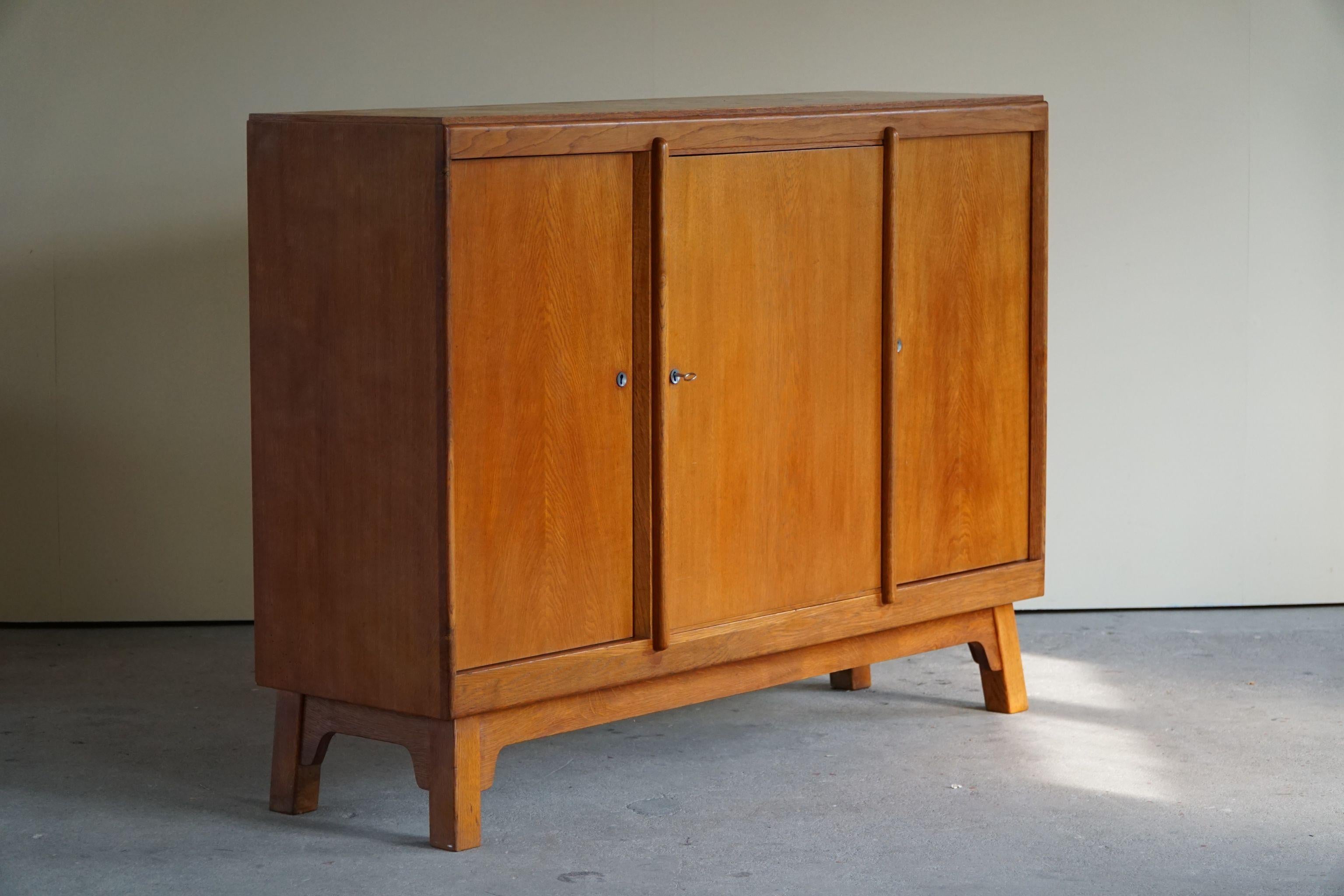 Mid-Century Cabinet / Sideboard in Teak & Oak, Danish Cabinetmaker, 1960s For Sale 13