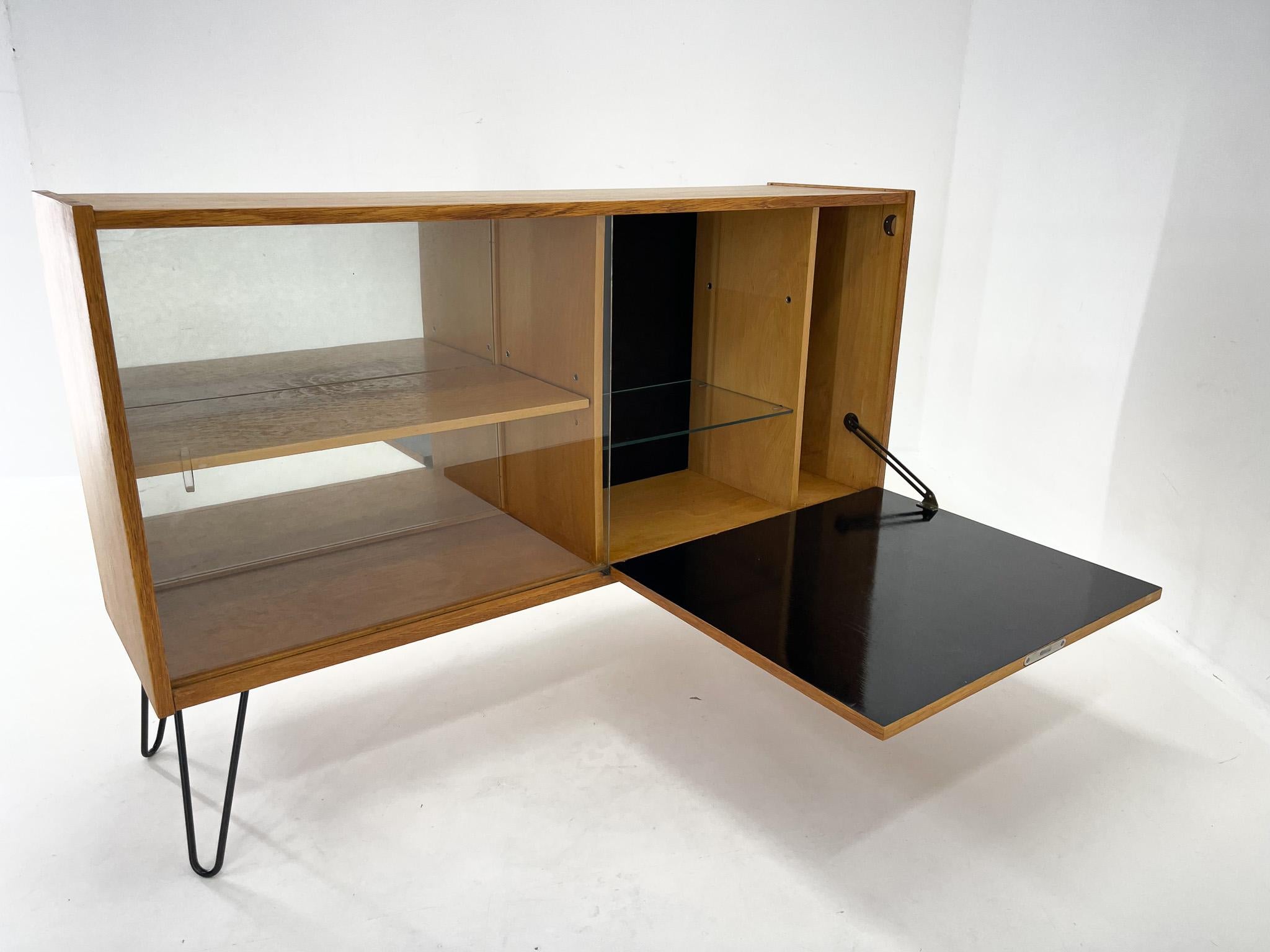 Mid-Century Modern Midcentury Cabinet with a Bar, Czechoslovakia For Sale