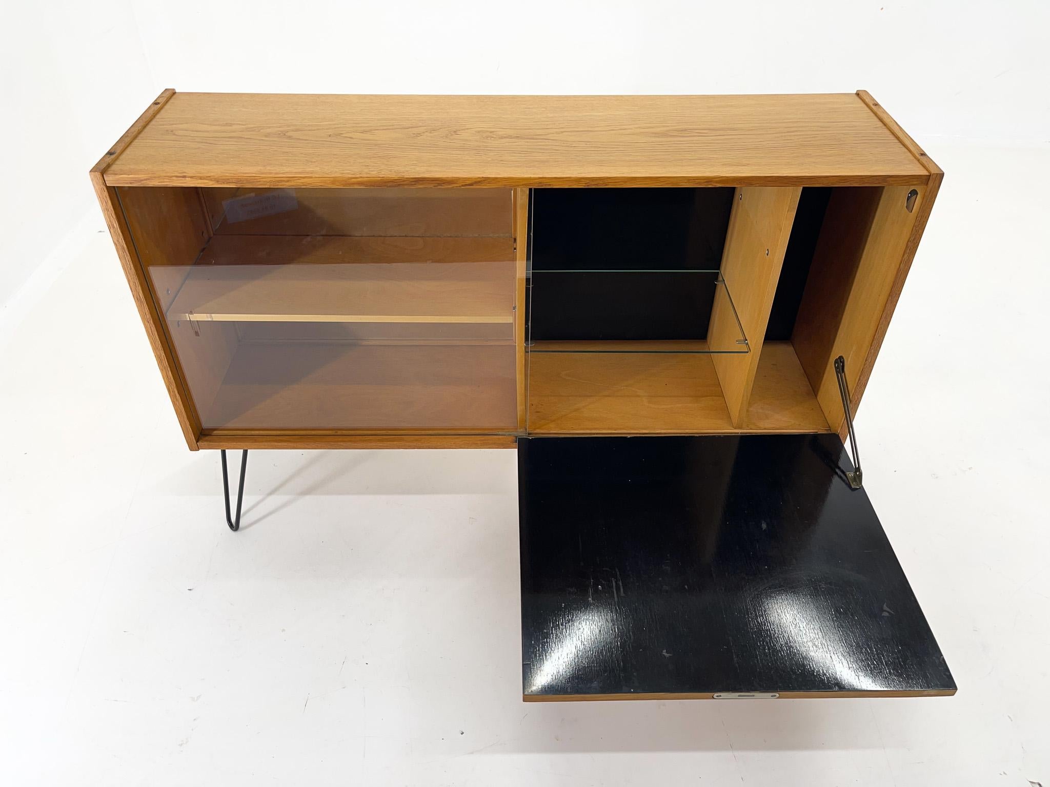 Midcentury Cabinet with a Bar, Czechoslovakia For Sale 1