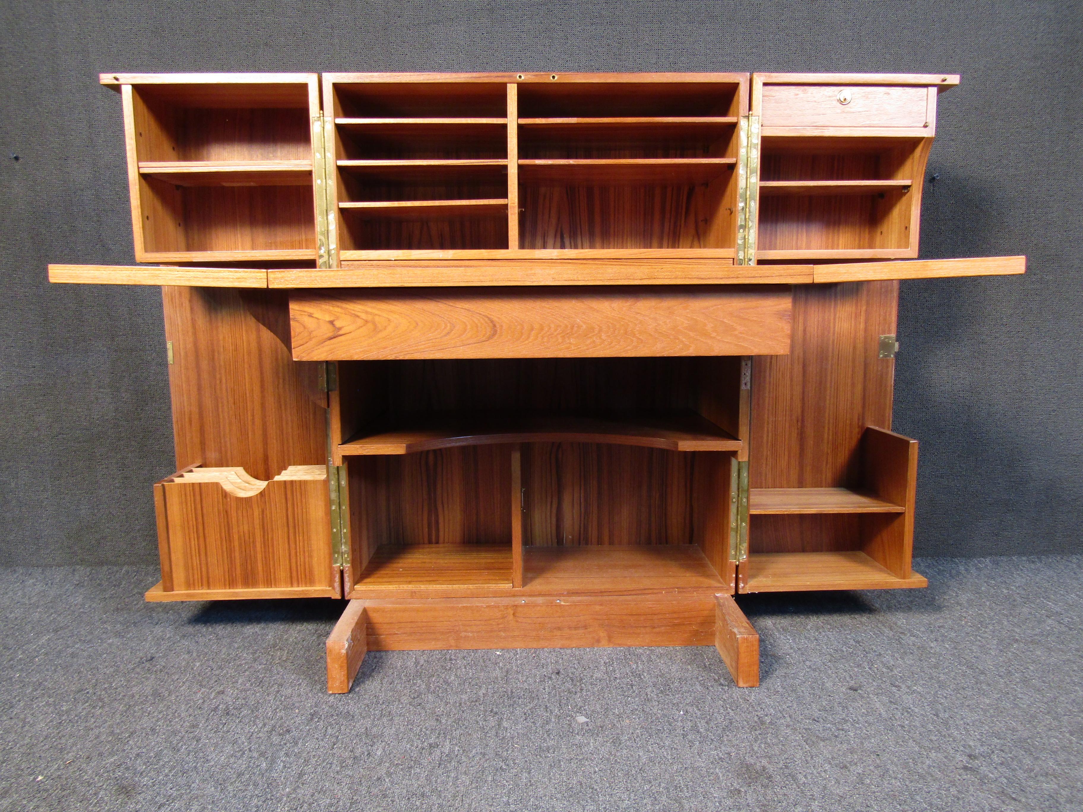 Mid-Century Cabinet with Fold-Out Desk 2