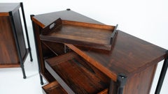 Mid-Century Cabinet with Rollers Shutters by Antonio Proserpio, Wood, Italy