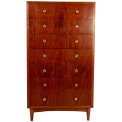 Midcentury Cabinet, Brass Handles, Spain, 1960s
