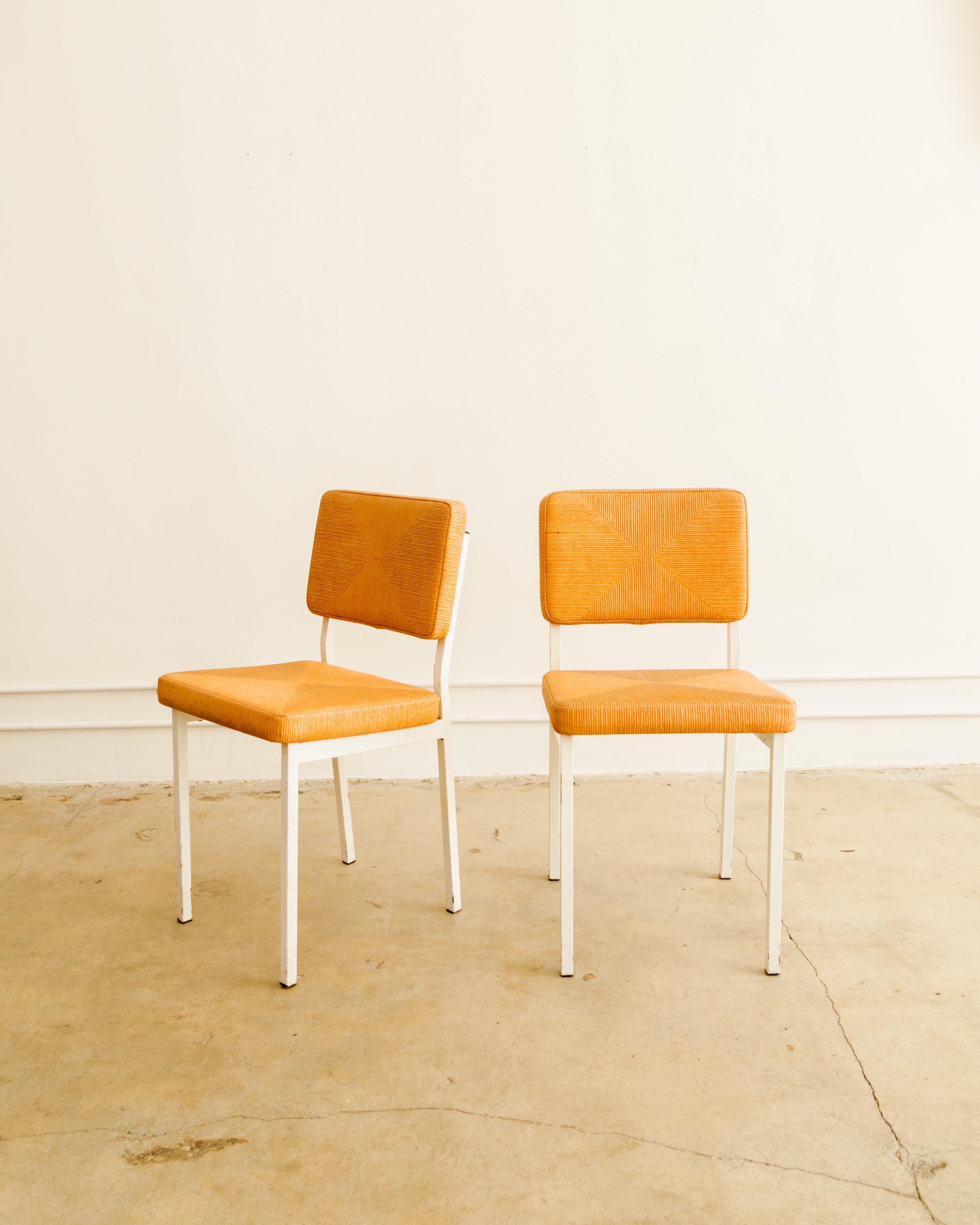 Mid-Century Café Chairs In Good Condition For Sale In West Hollywood, CA