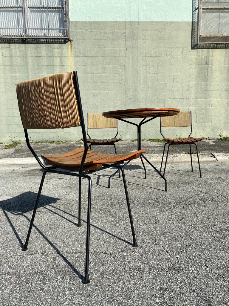 Mid Century Cafe Set by Arthur Umanoff, 4 Pieces In Excellent Condition In Asheville, NC