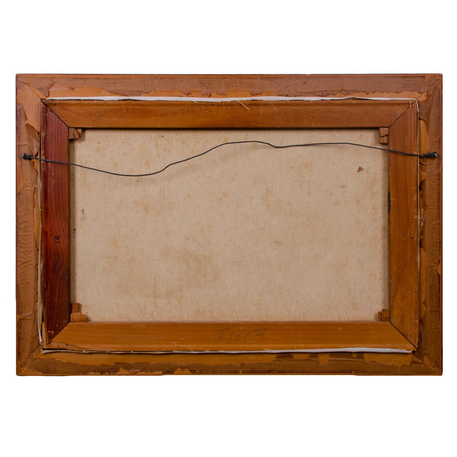 Mid-Century California Landscape Painting, 1951 For Sale 3