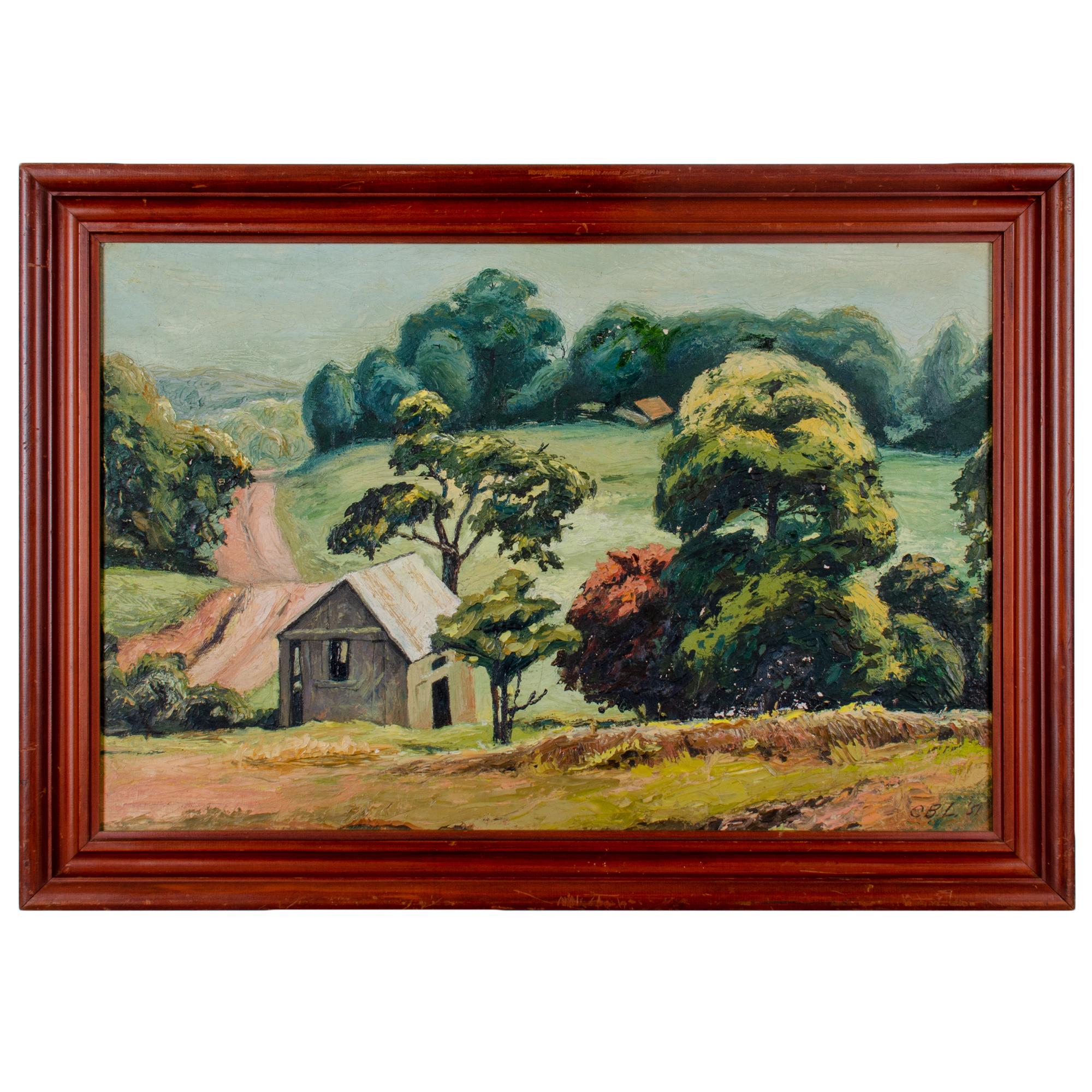 California Landscape

A mid-century California landscape painting signed C.B.L. and dated 1951.

sight: 23 ½ by 15 ½ inches
frame: 27 ½ by 19 ½ inches

