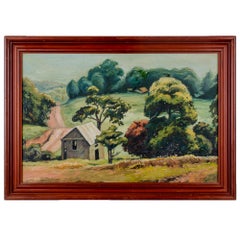 Mid-Century California Landscape Painting, 1951