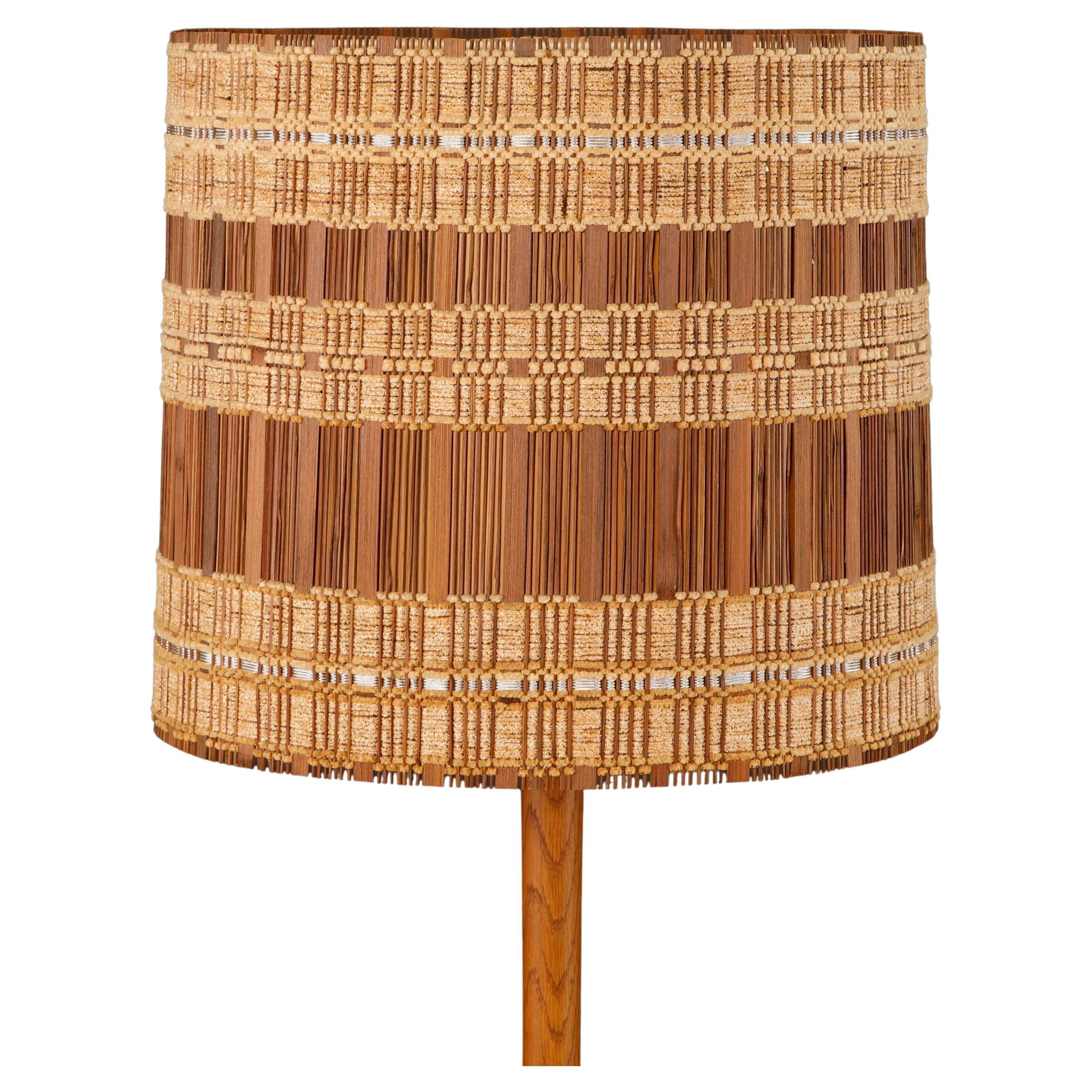 Abat-jour en raphia tressé, Californie moderne du milieu du siècle par Maria Kipp, années 1960