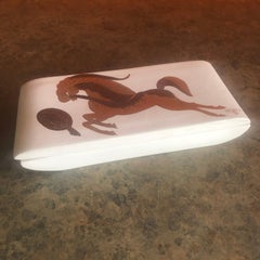 Midcentury California Pottery Lidded Box by Sascha Brastoff