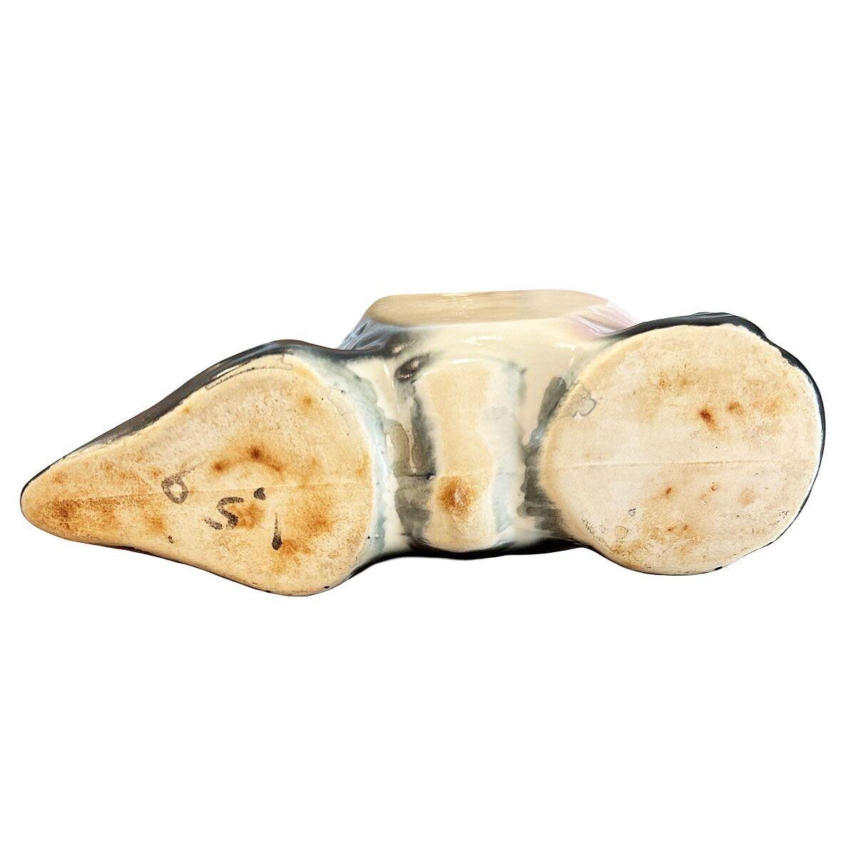 Mitte des Jahrhunderts California Pottery Rosa & Schwarz Keramik Engel Fisch Tasche Pflanzer (Mitte des 20. Jahrhunderts) im Angebot
