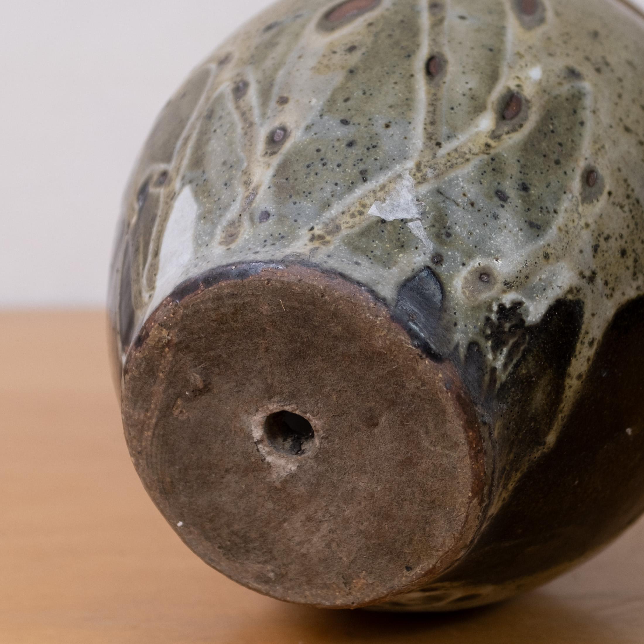Vaso o fioriera in gres di metà secolo dello Studio A, con smaltatura a goccia in vendita 6